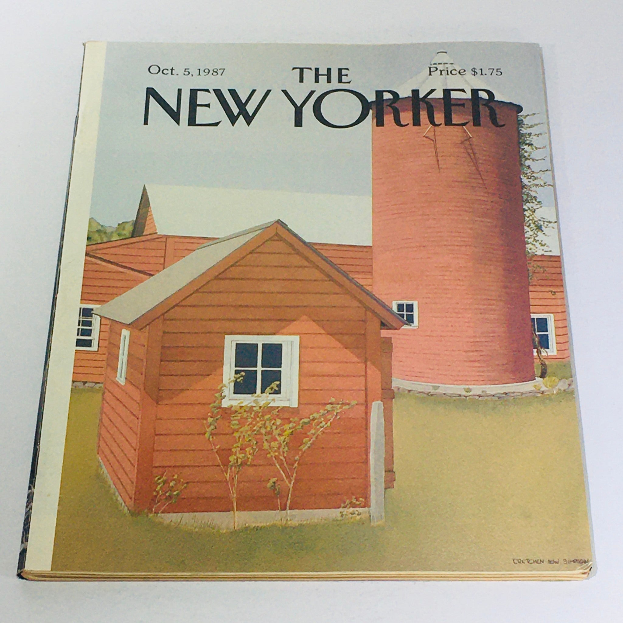 The New Yorker: October 5 1987 - Full Magazine/Theme Cover Gretchen Dow Simpson