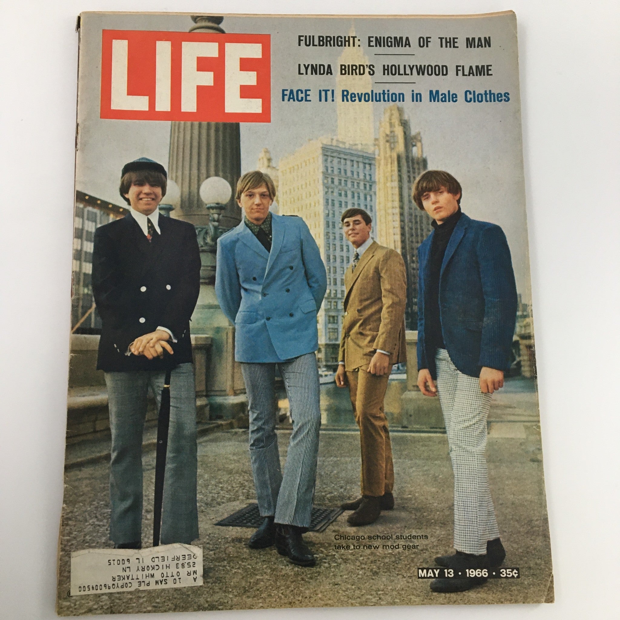 VTG Life Magazine May 13 1966 Lynda Bird Feature, Chicago School Students Cover