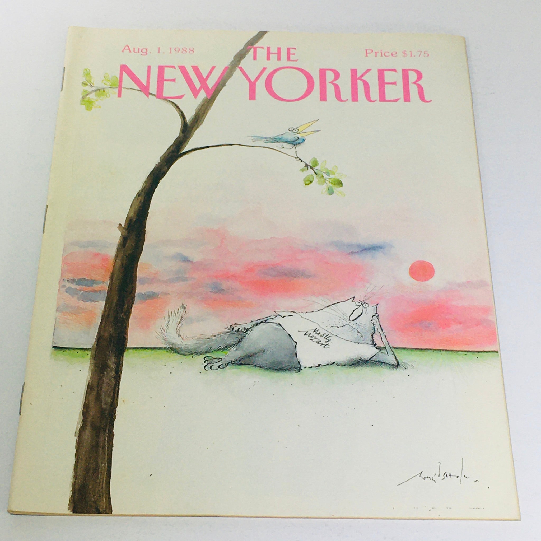 The New Yorker: August 1 1988 - Full Magazine/Theme Cover Ronald Searle