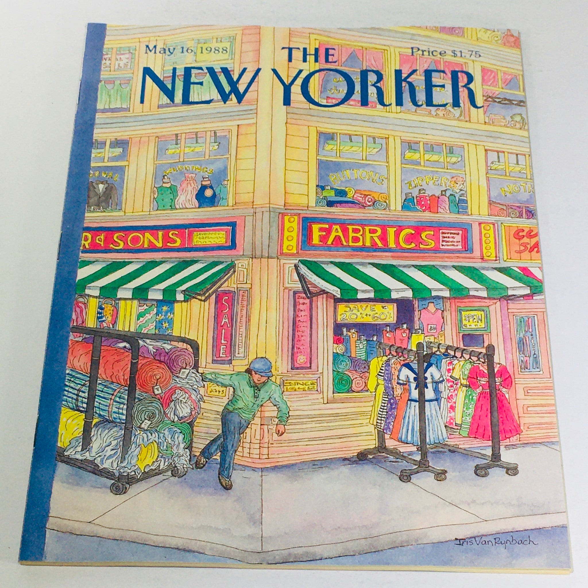 The New Yorker: May 16 1988 - Full Magazine/Theme Cover Iris Van Rynbach