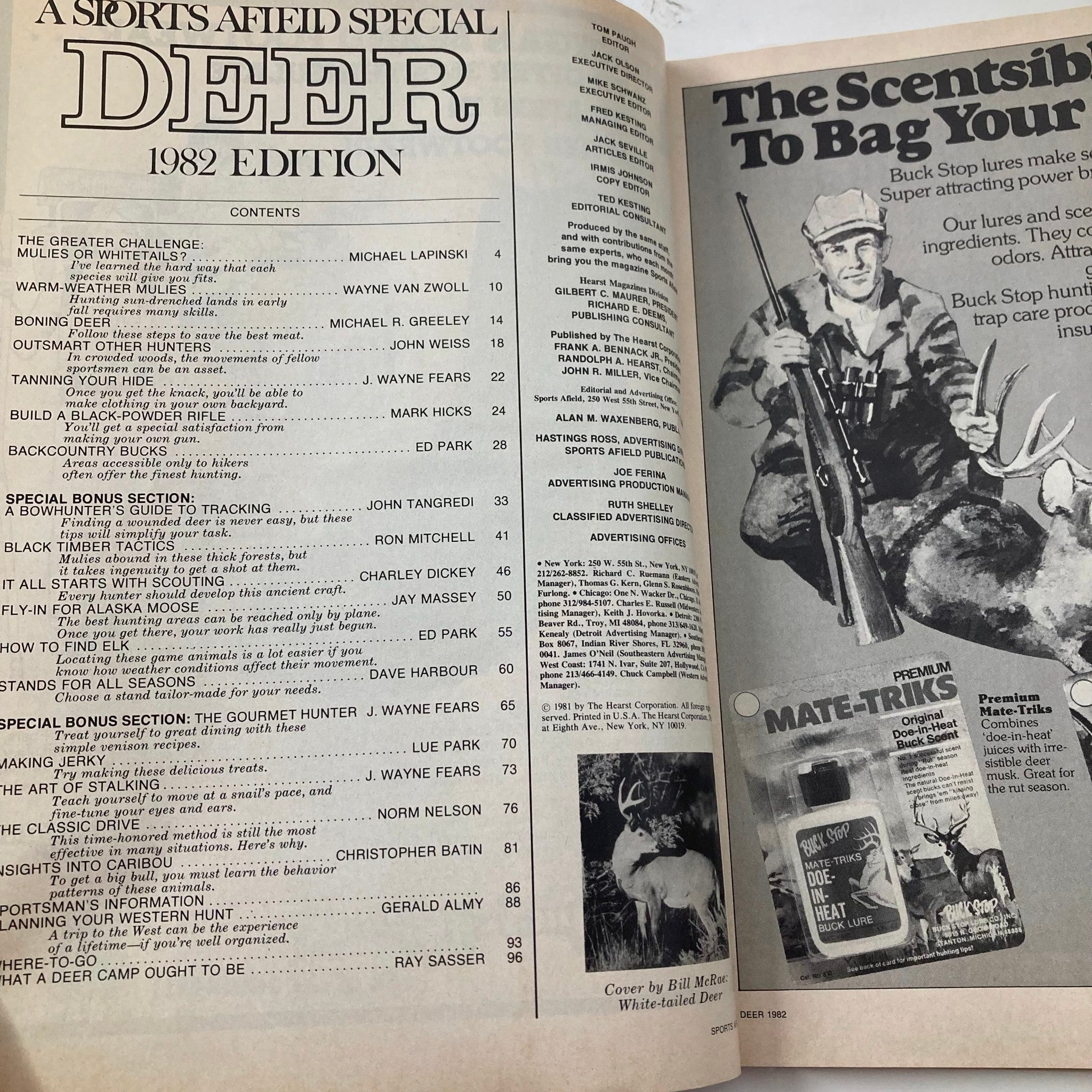 A Sports Afield Special 1982 Edition Deer Bowhunter's Tracking Guide No Label