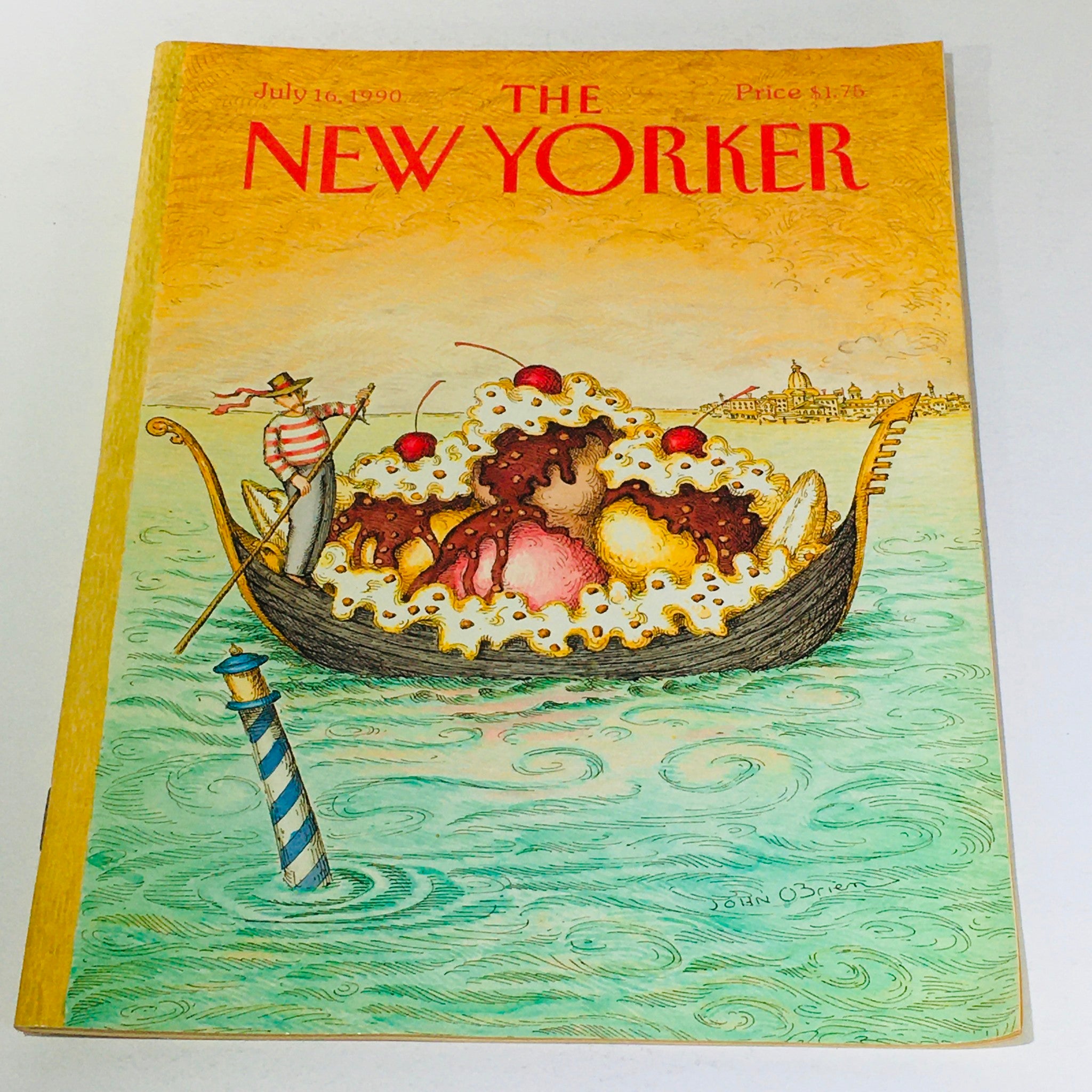 The New Yorker Magazine July 16 1990 The Banana Split Boat by John O'Brien