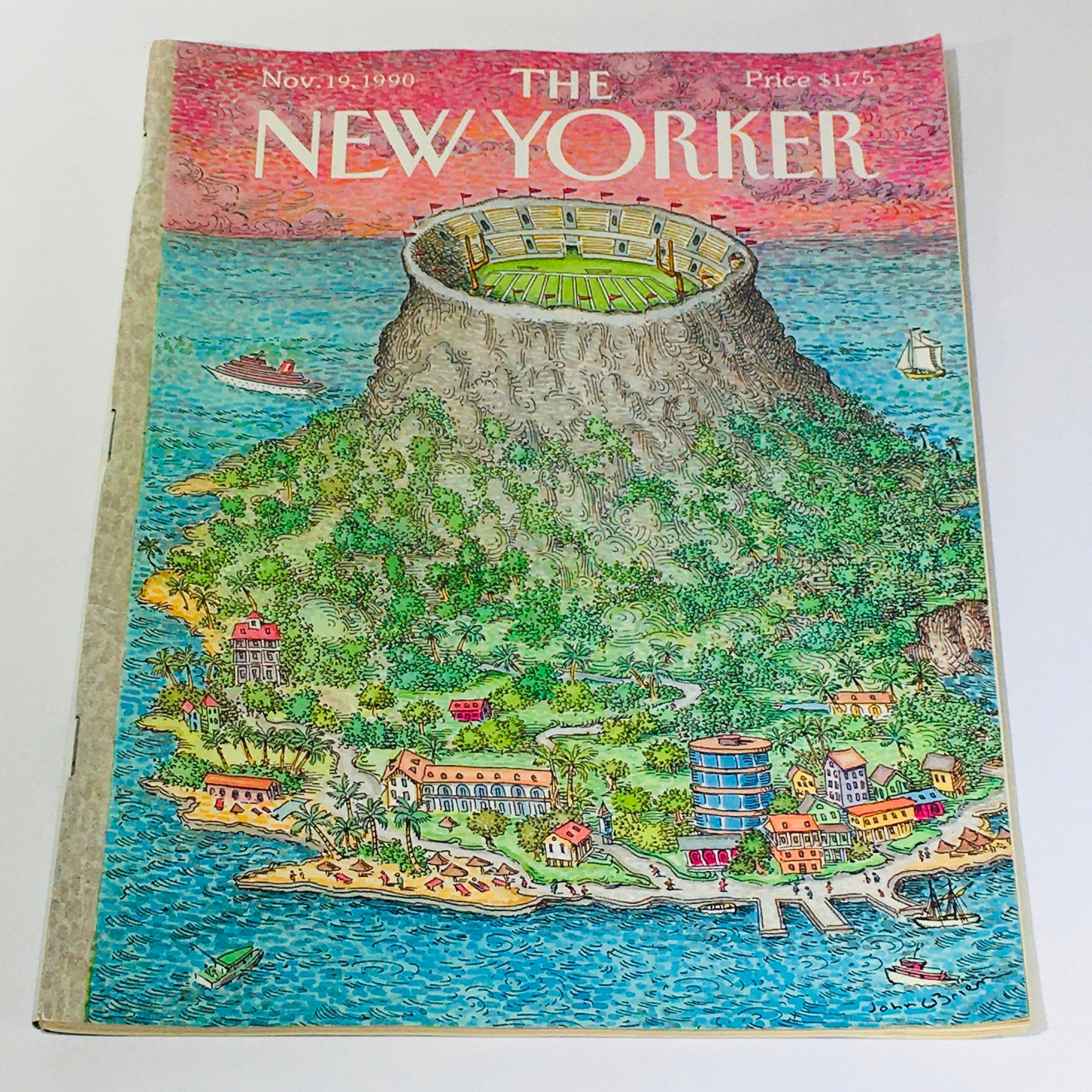 The New Yorker Magazine November 19 1990 The Island Dome by John O'Brien VG