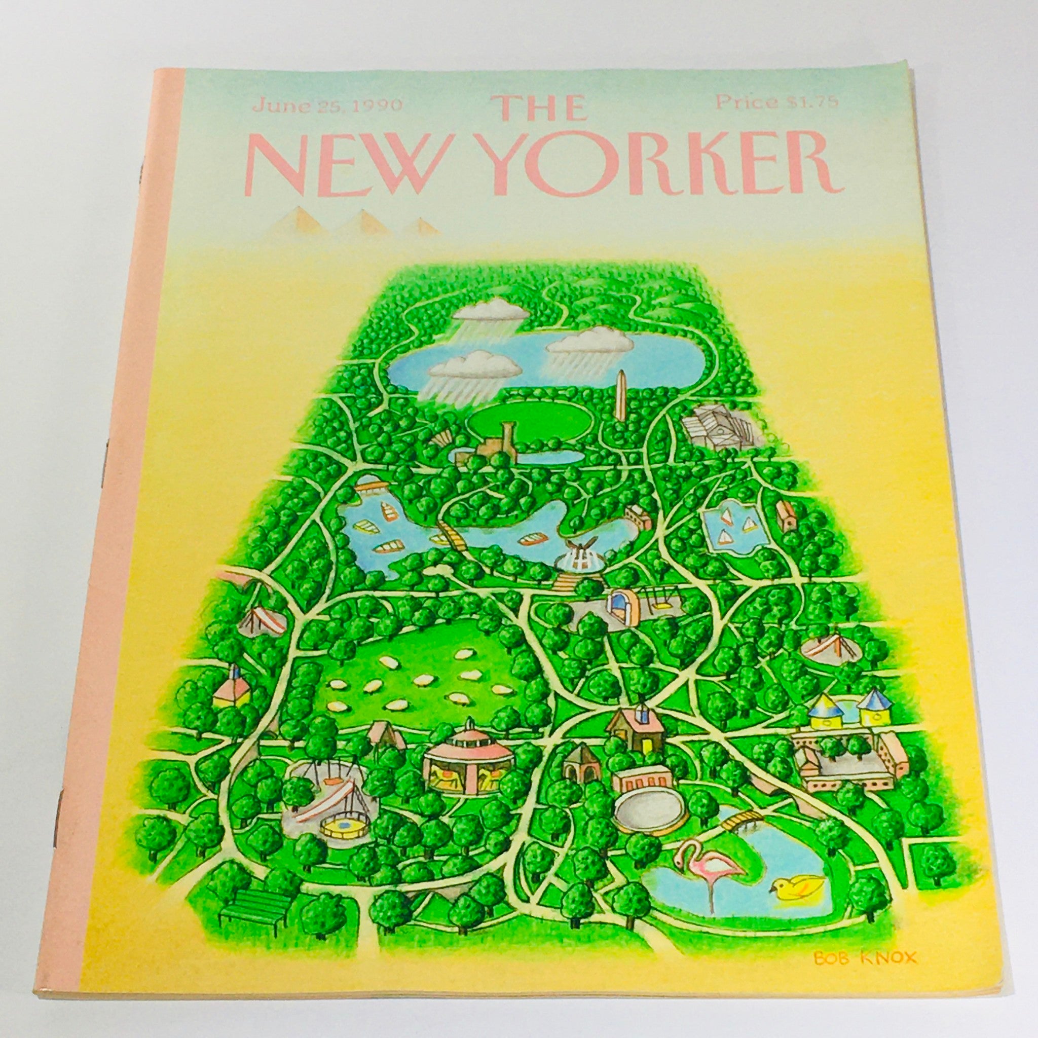 The New Yorker: June 25 1990 - Full Magazine/Theme Cover Box Knox