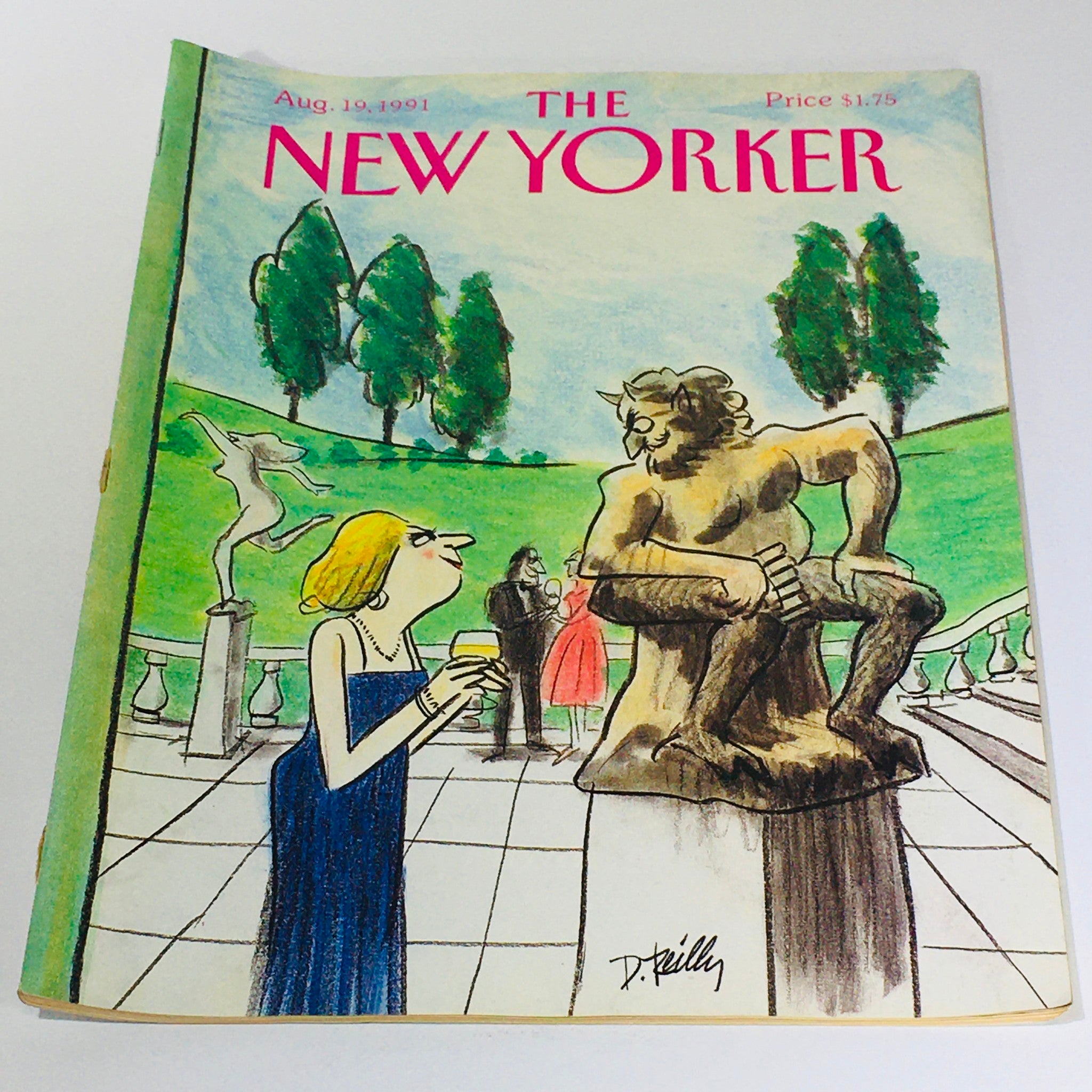 The New Yorker Magazine August 19 1991 An Exhibit Party by Donald Reilly