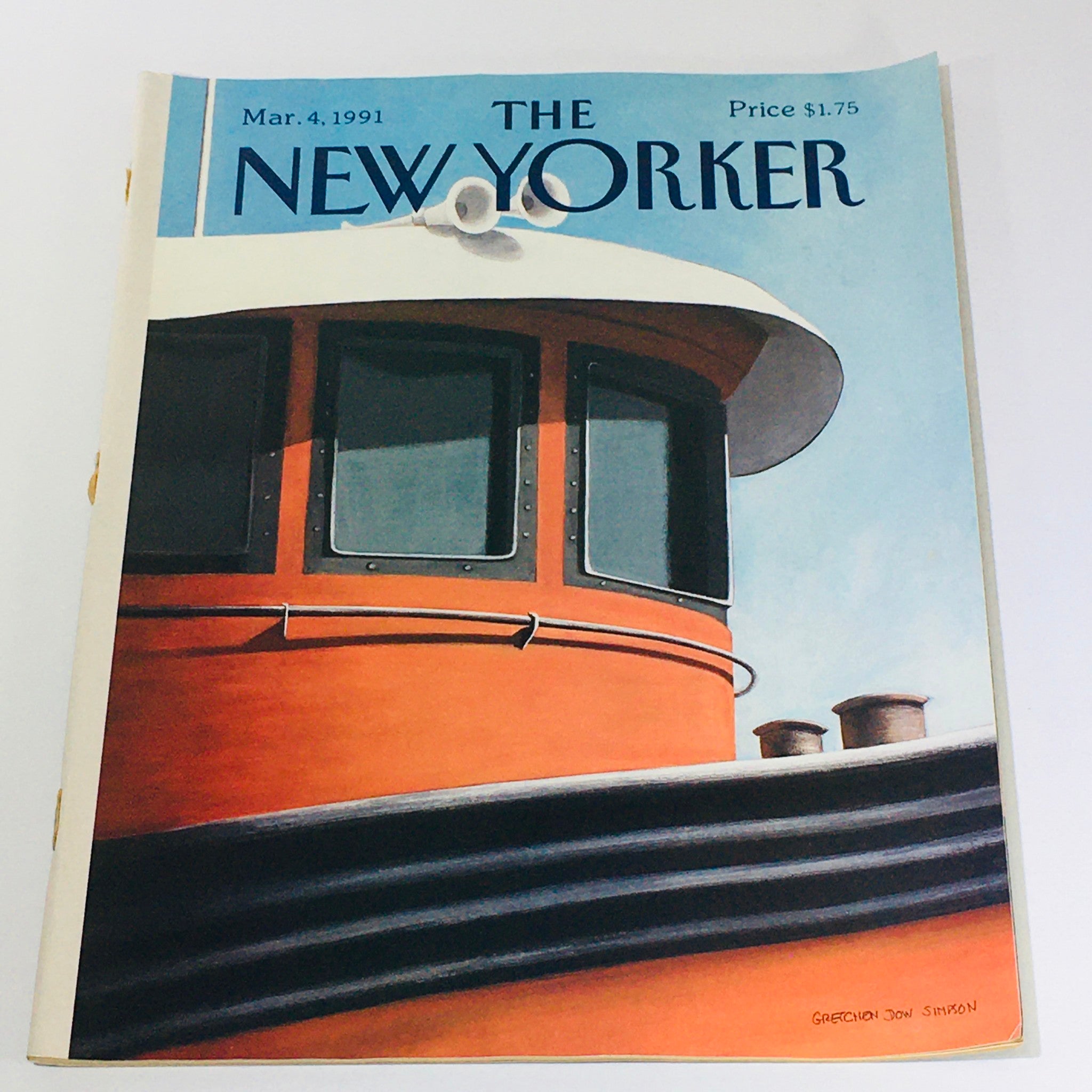 The New Yorker Magazine March 4 1991 Ship Boat by Gretchen Dow Simpson No Label