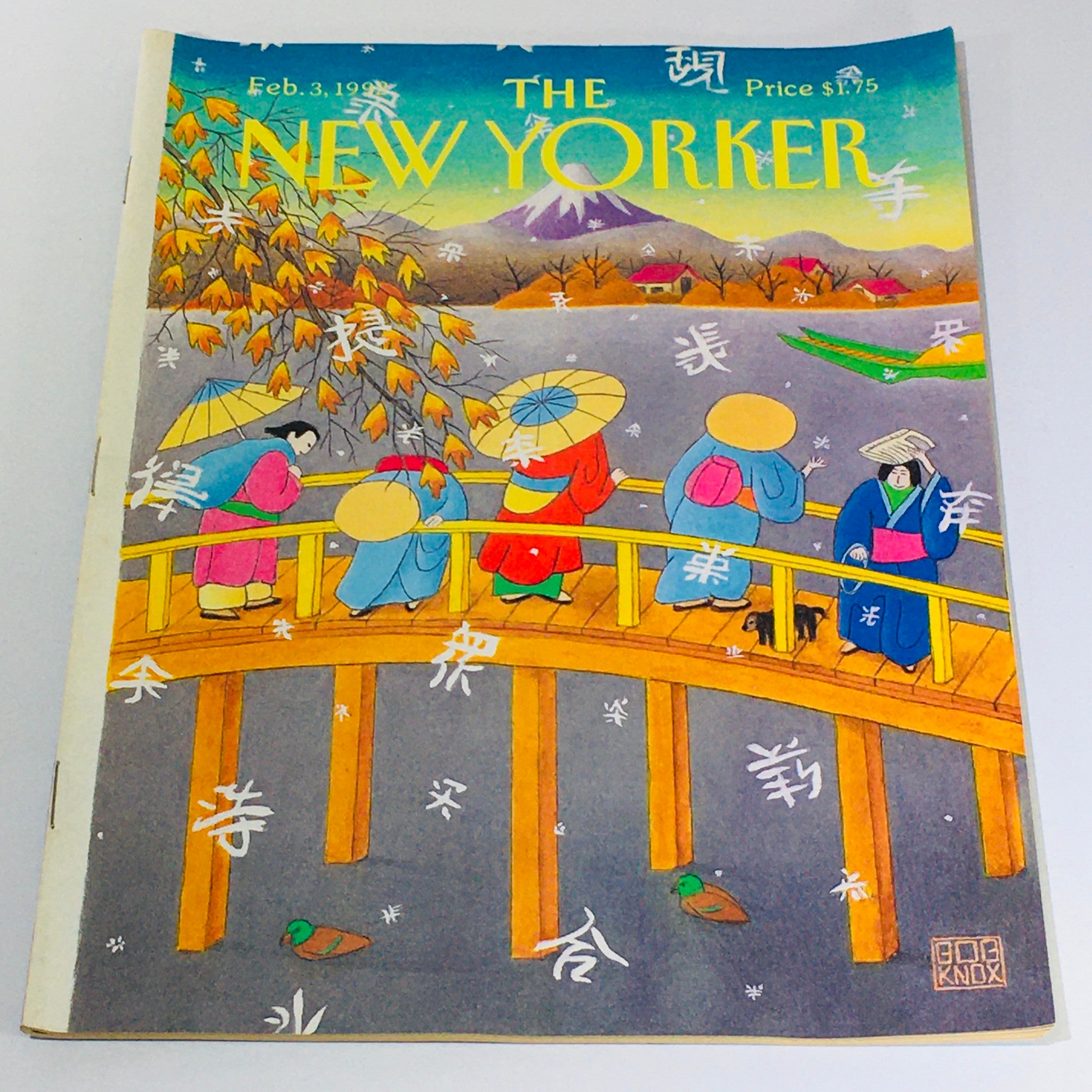 The New Yorker Magazine February 3 1992 Japan's Geisha on the Bridge by Bob Knox