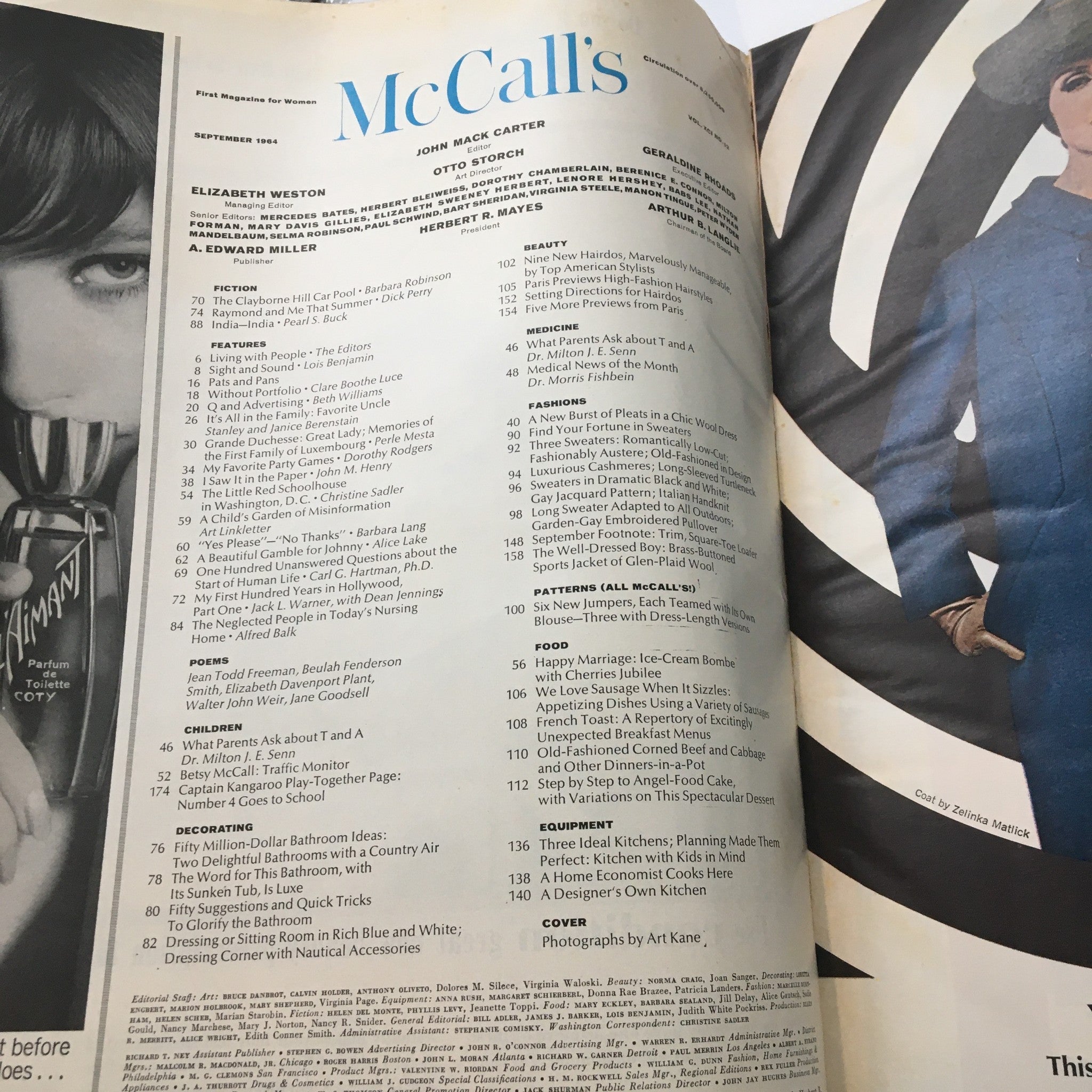 VTG McCall's Magazine September 1964 Jack Warner First 100 Years in Hollywood