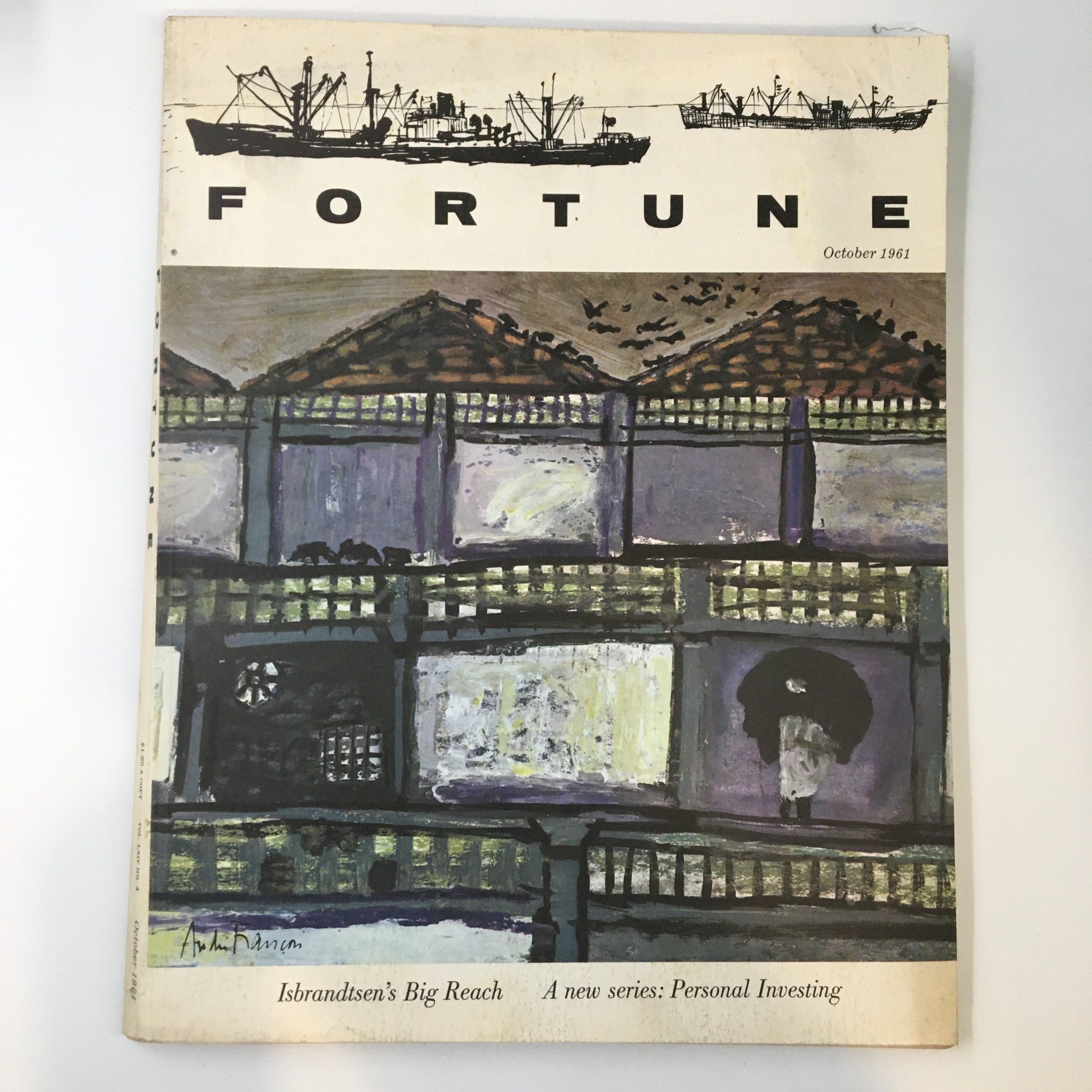 VTG Fortune Magazine October 1961 Isbrandsten's Big Reach No Label