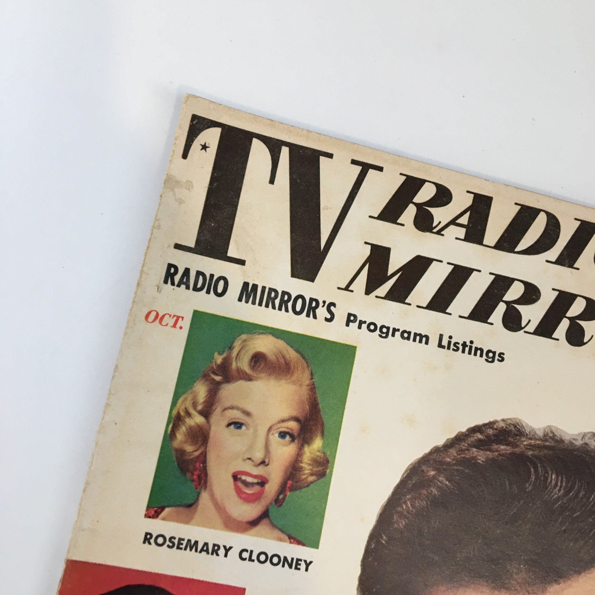 VTG TV Radio Mirror Magazine October 1955 Cover of Tennessee Ernie Ford No Label