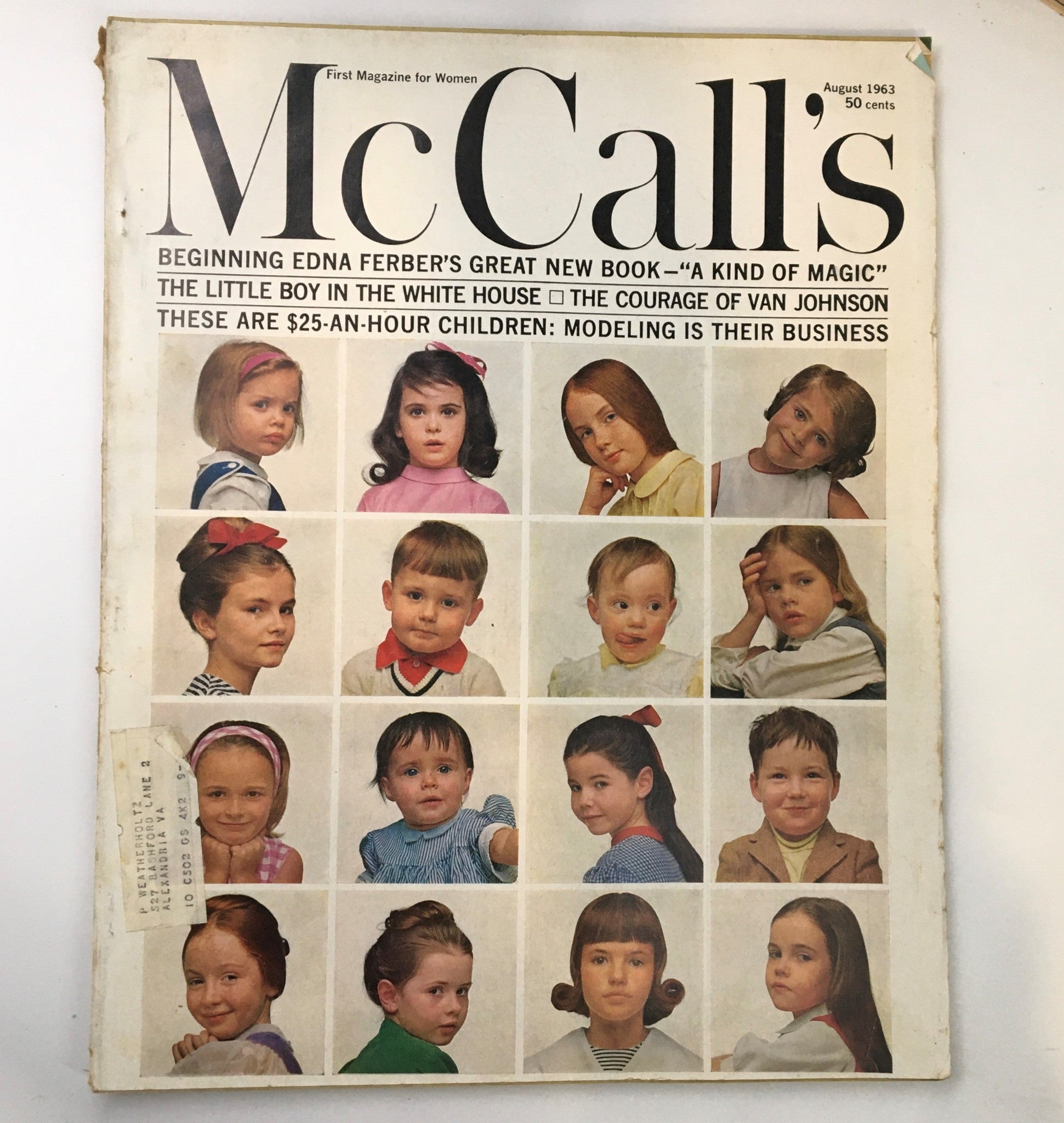 VTG McCall's Magazine August 1963 Children Modeling is Their Business