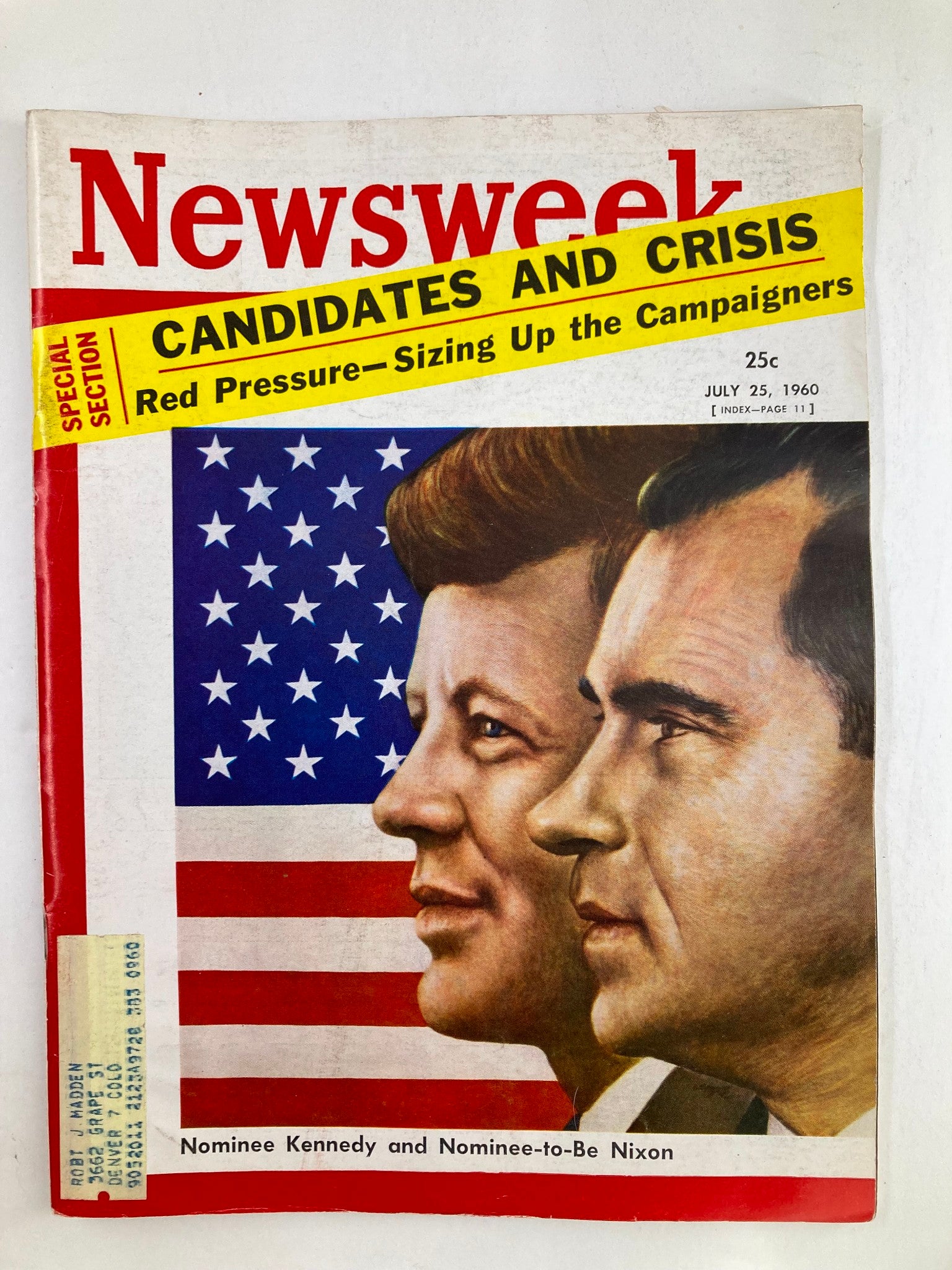 VTG Newsweek Magazine July 25 1960 John F. Kennedy and Richard Nixon