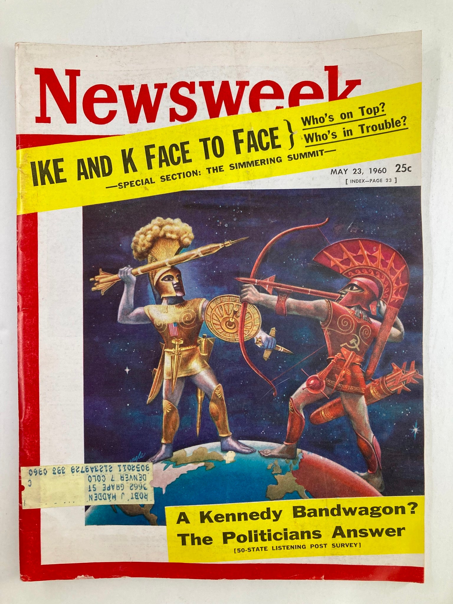 VTG Newsweek Magazine May 23 1960 A Kennedy Bandwagon The Politicians Answer