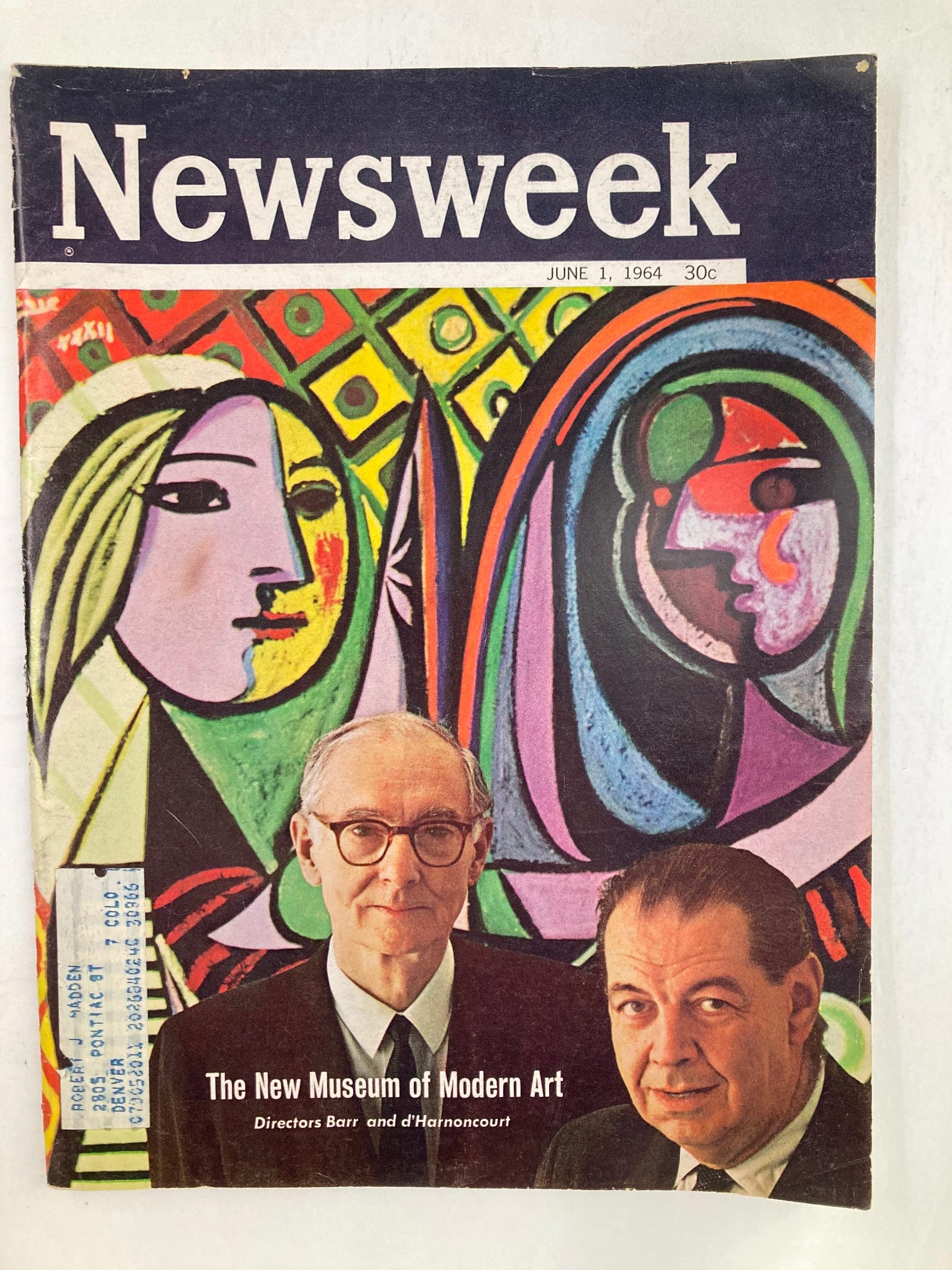 VTG Newsweek Magazine June 1 1964 Directors Barr and d'Harnoncourt