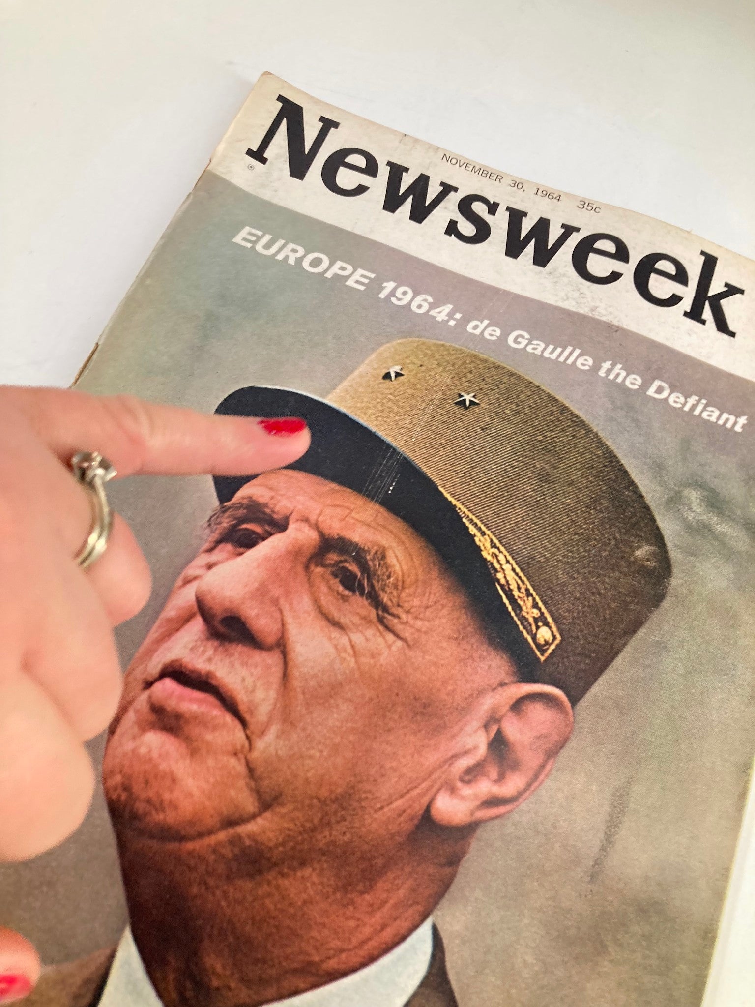 VTG Newsweek Magazine November 30 1964 Charles de Gaulle the Defiant