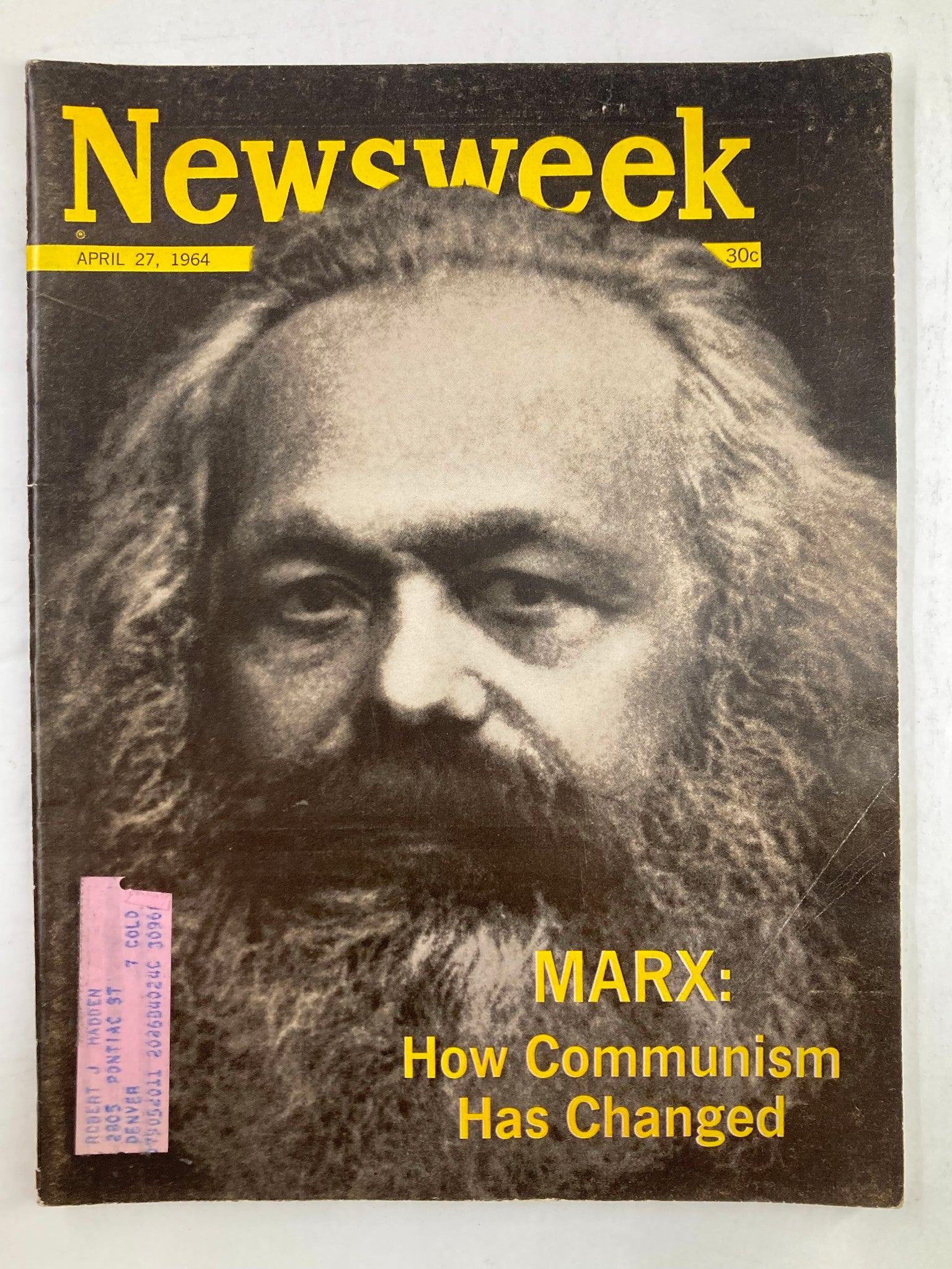 VTG Newsweek Magazine April 27 1964 Marx How Communism Has Changed