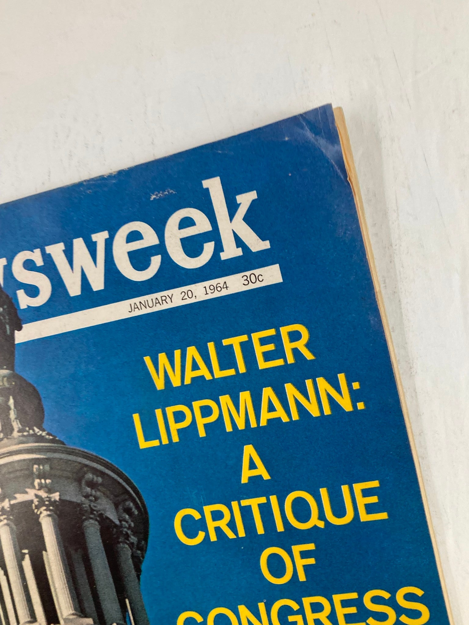 VTG Newsweek Magazine January 20 1964 Walter Lipmann A Critique of Congress