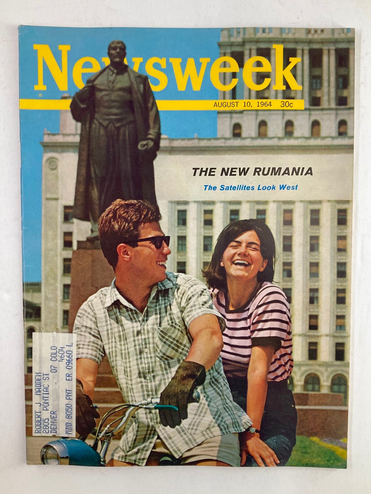 VTG Newsweek Magazine August 10 1964 The New Rumania The Satellites Look West