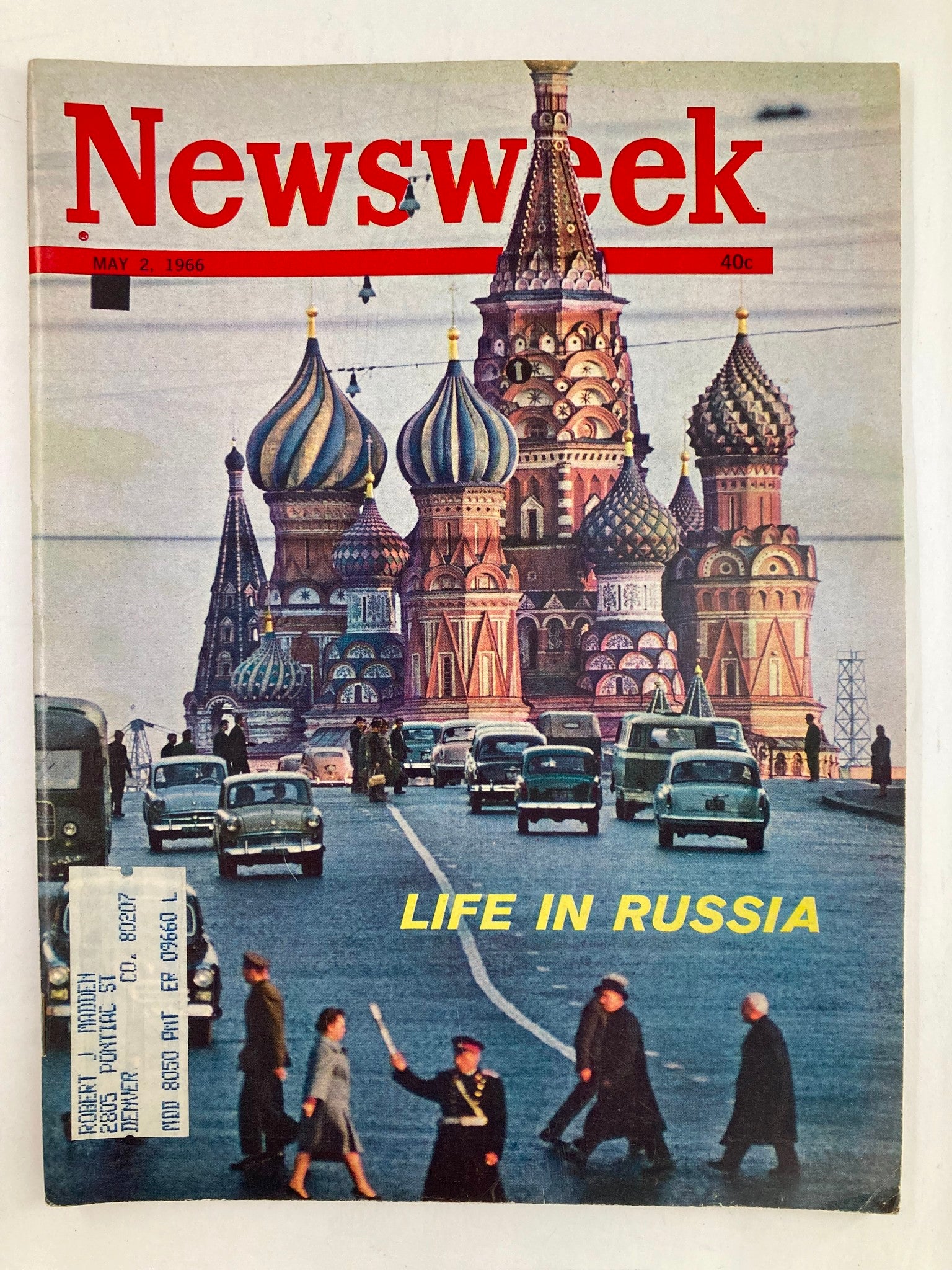 VTG Newsweek Magazine May 2 1966 The Life in Russia