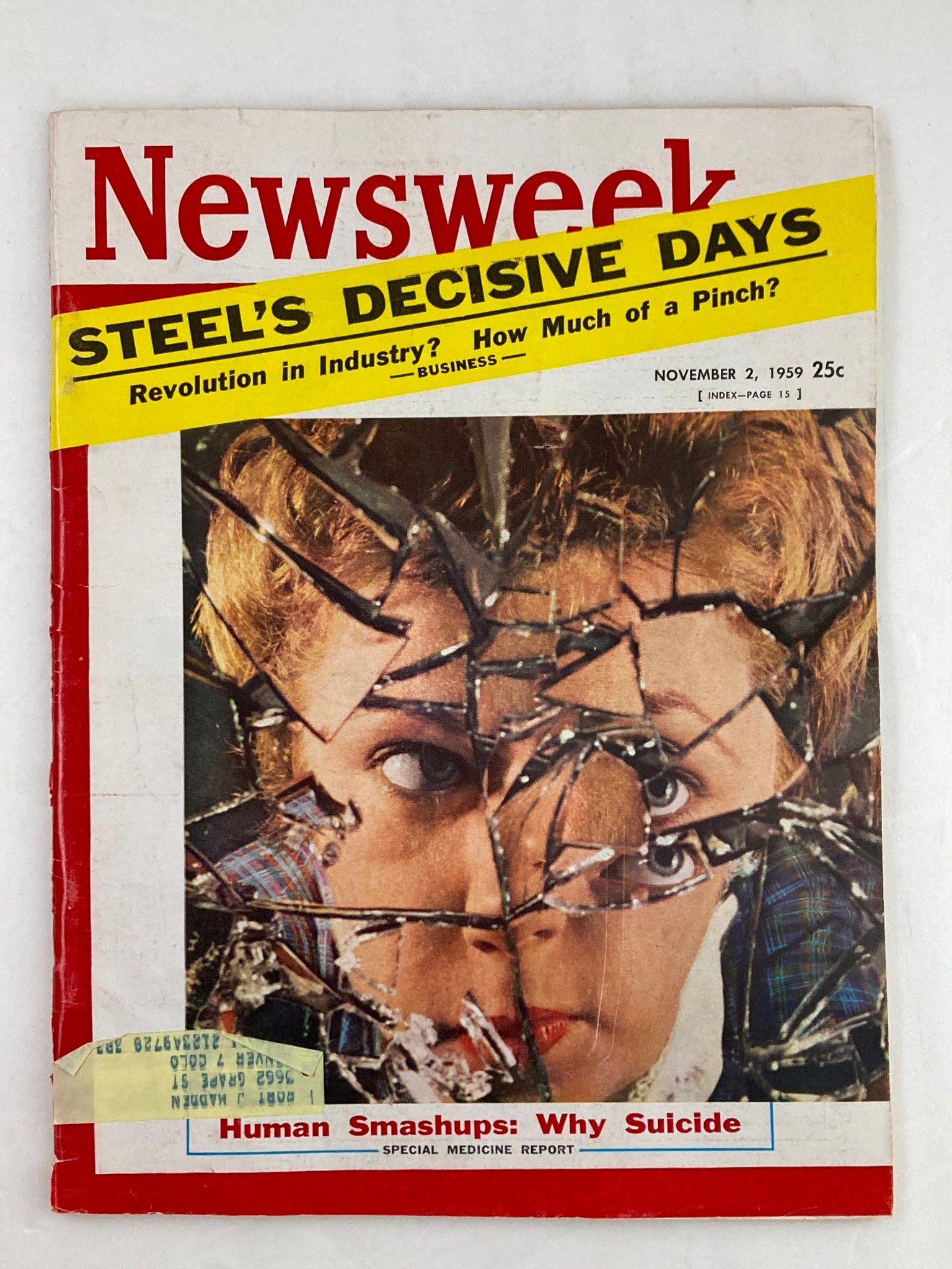 VTG Newsweek Magazine November 2 1959 Human Smashups Why Suicide