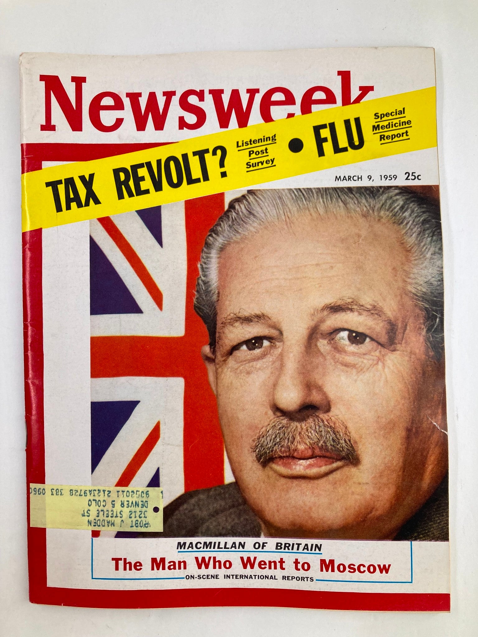 VTG Newsweek Magazine March 9 1959 Harold Macmillan of Britain