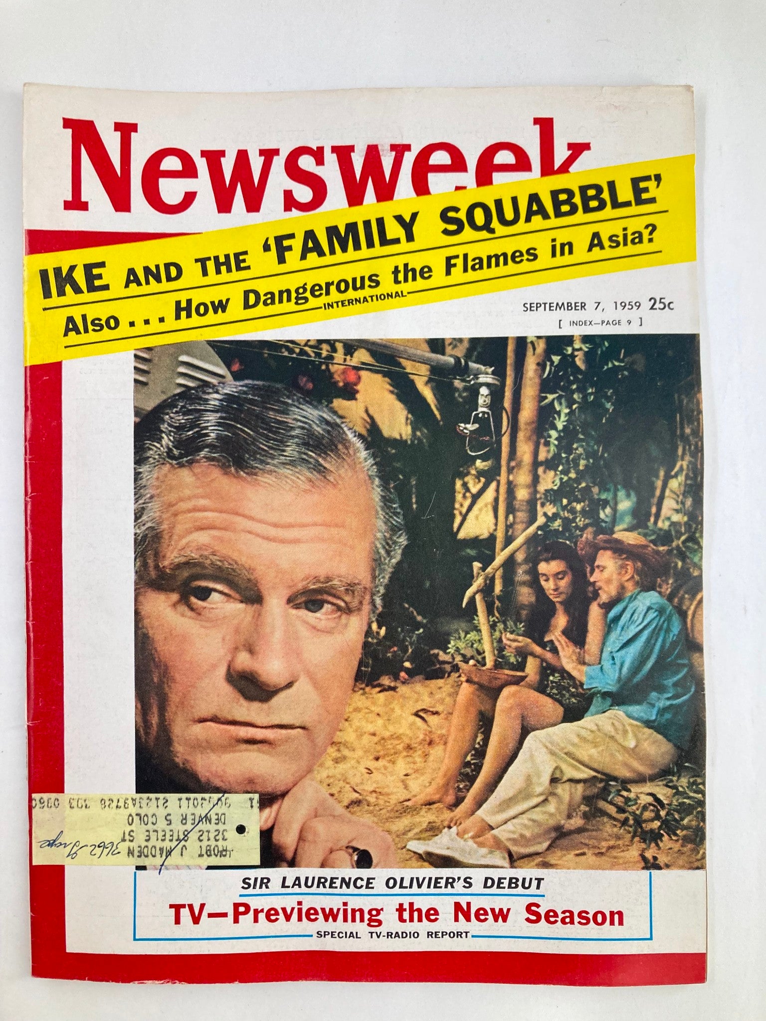 VTG Newsweek Magazine September 7 1959 Sir Laurence Oliver's Debut