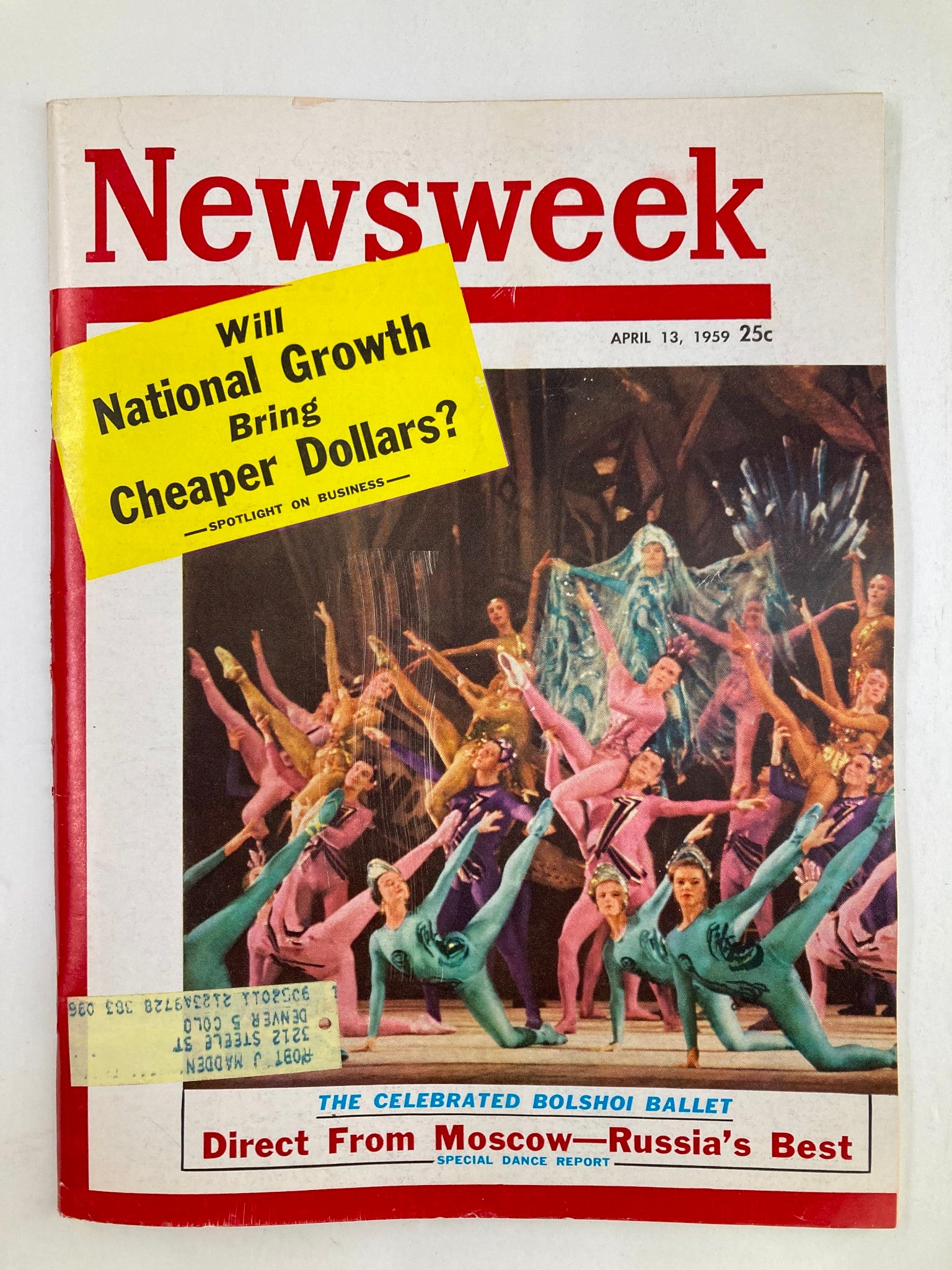 VTG Newsweek Magazine April 13 1959 Direct from Moscow Russia's Best