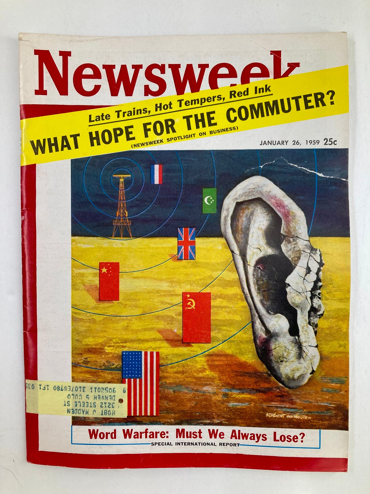 VTG Newsweek Magazine January 26 1959 World Warfare Must We Always Lose?