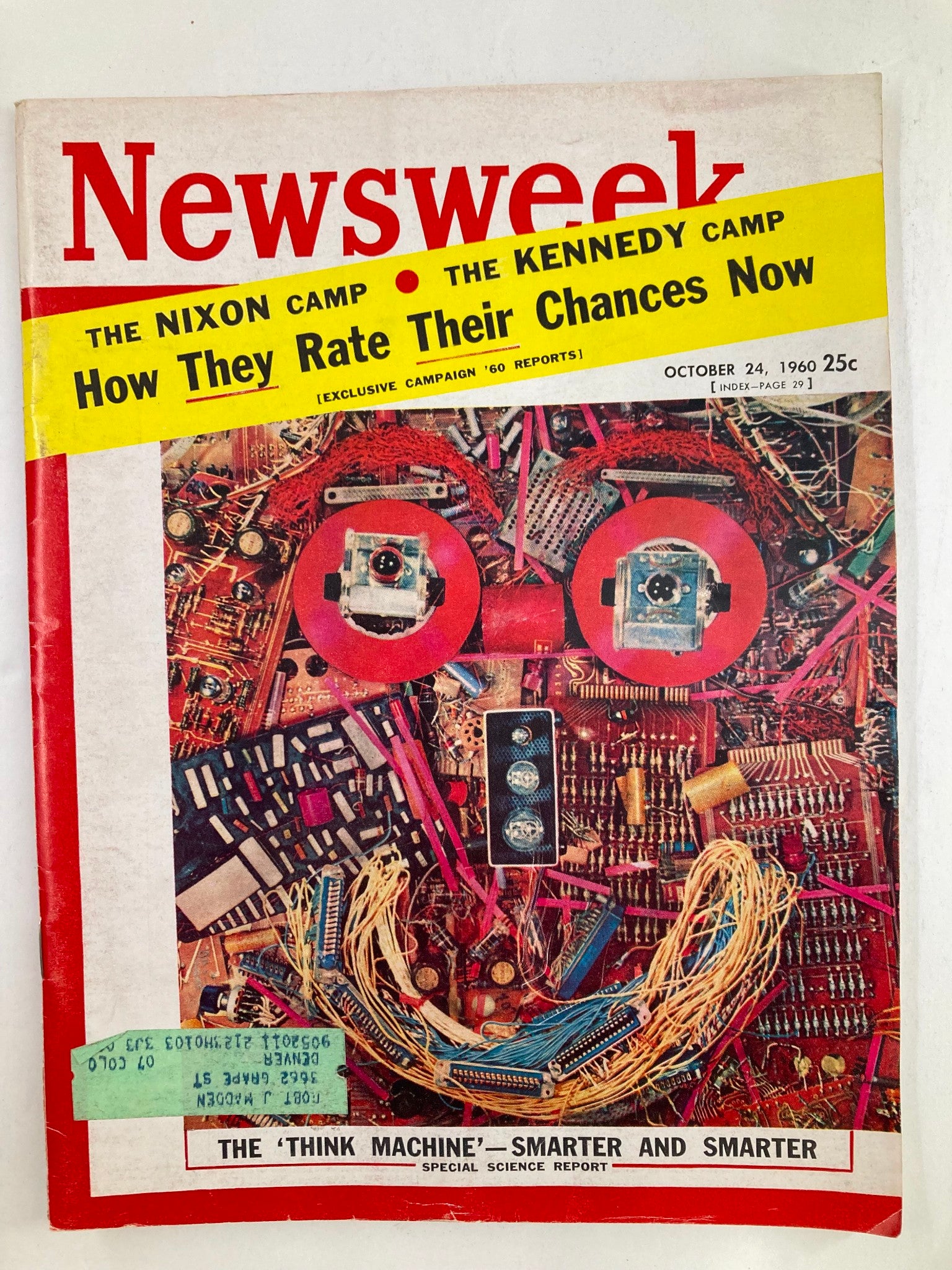 VTG Newsweek Magazine October 24 1960 The Think Machine Smarter and Smarter