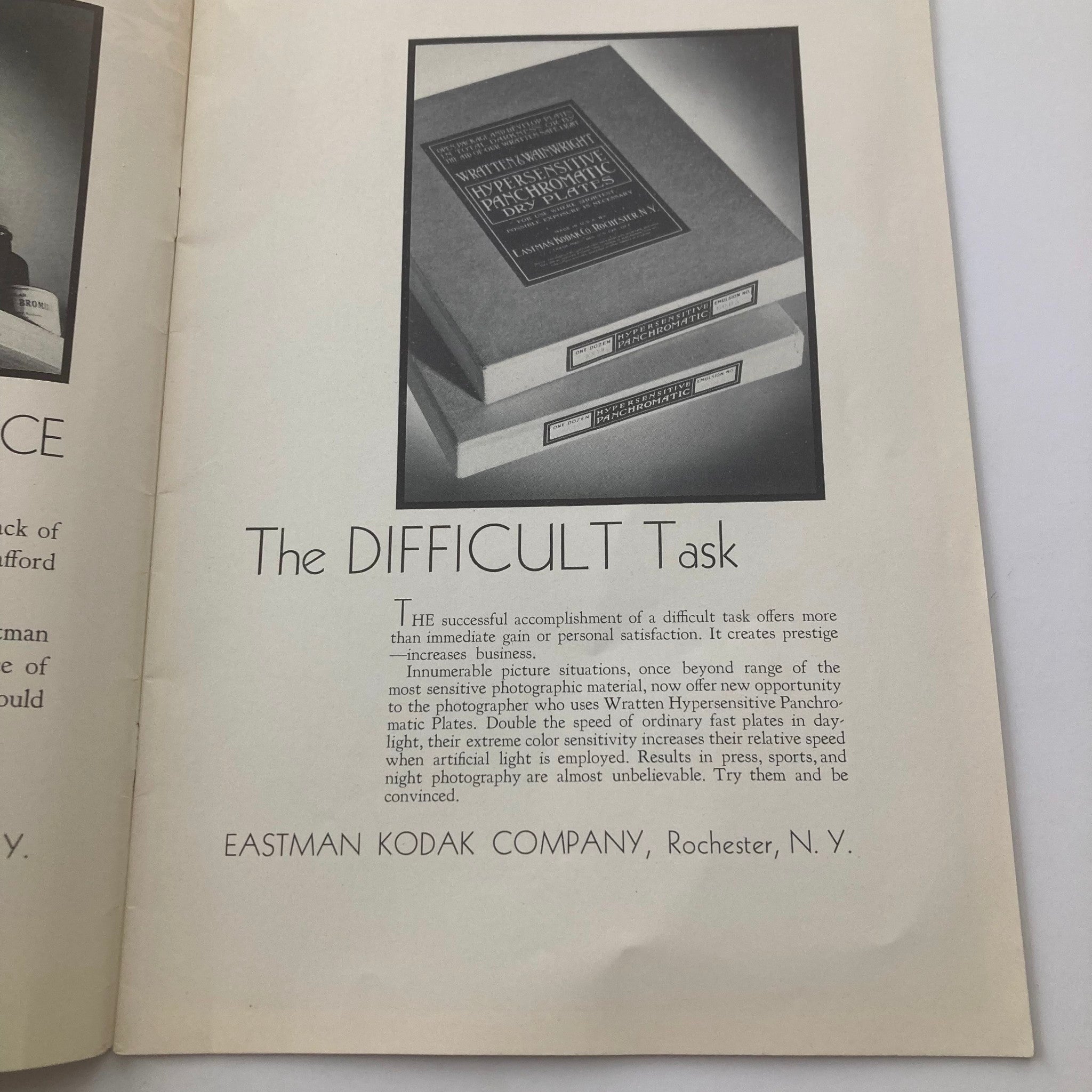 Studio Light Magazine September 1932 The Difficult Task No Label