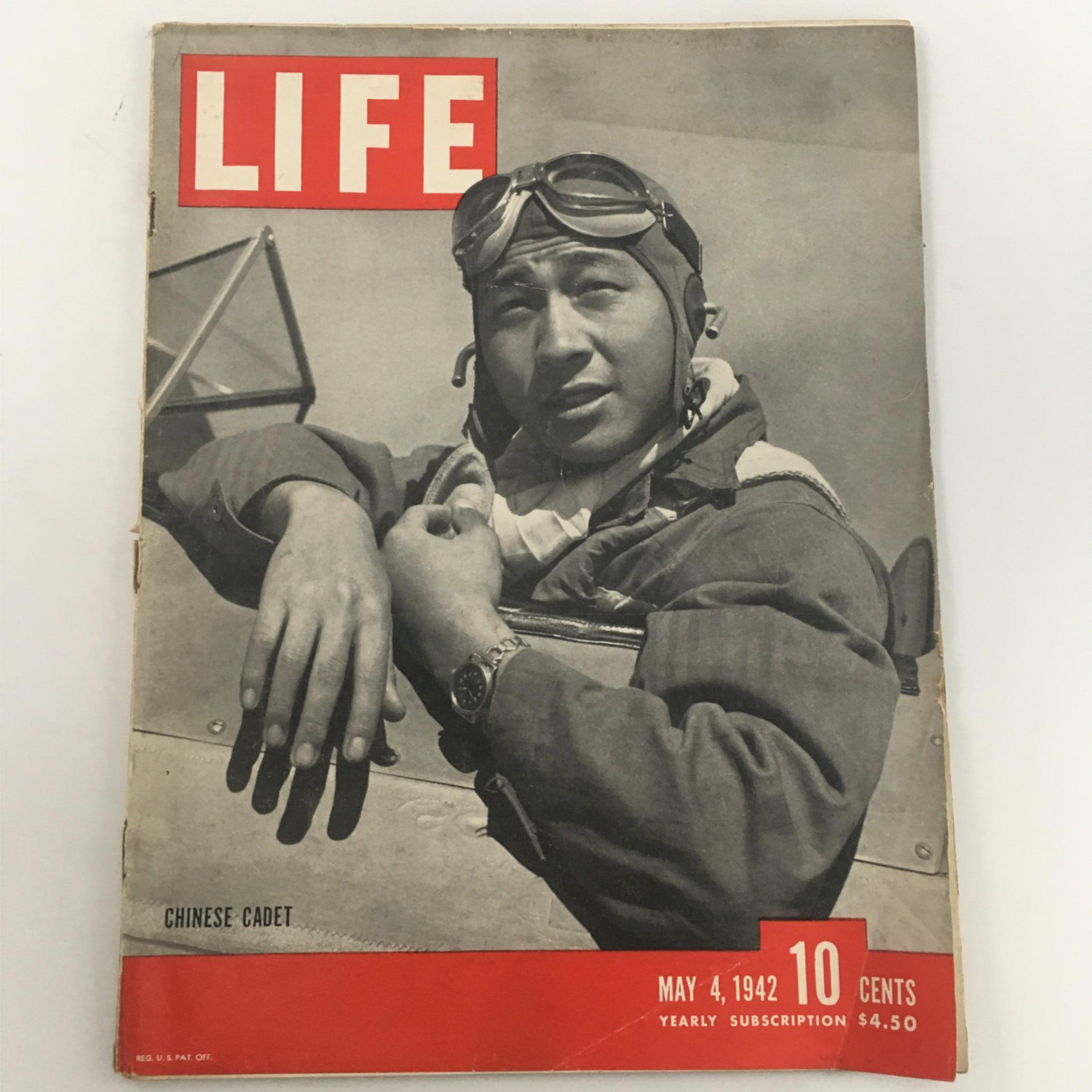 VTG Life Magazine May 4, 1942 Chao-Min Cheng Chinese Air Cadet Newsstand