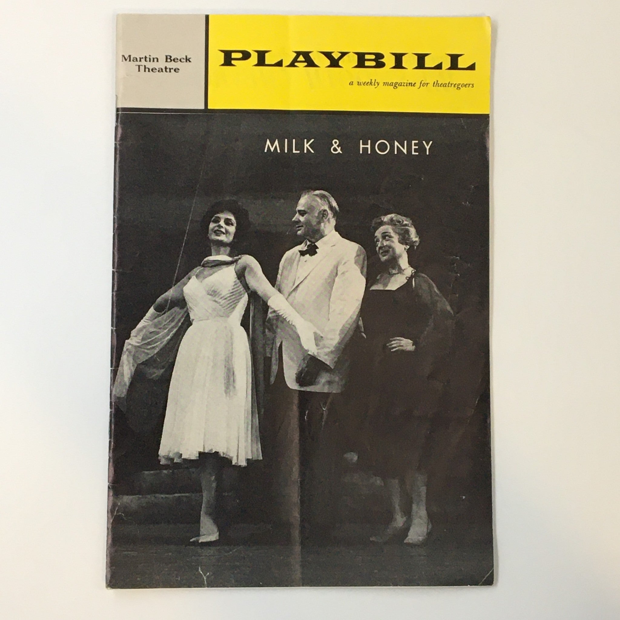 1962 Playbill Martin Beck Theatre Robert Weede and Molly Picon in Milk and Honey