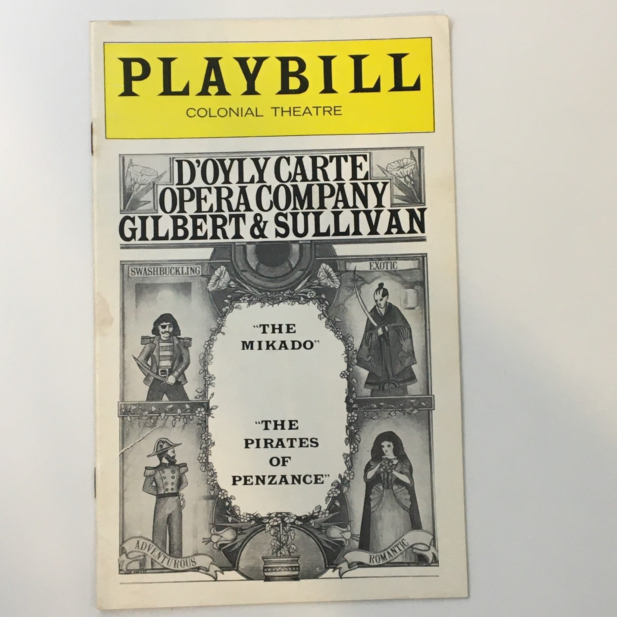 1976 Playbill The Colonial Theatre D'Oyle Carte in Gilbert & Sullivan