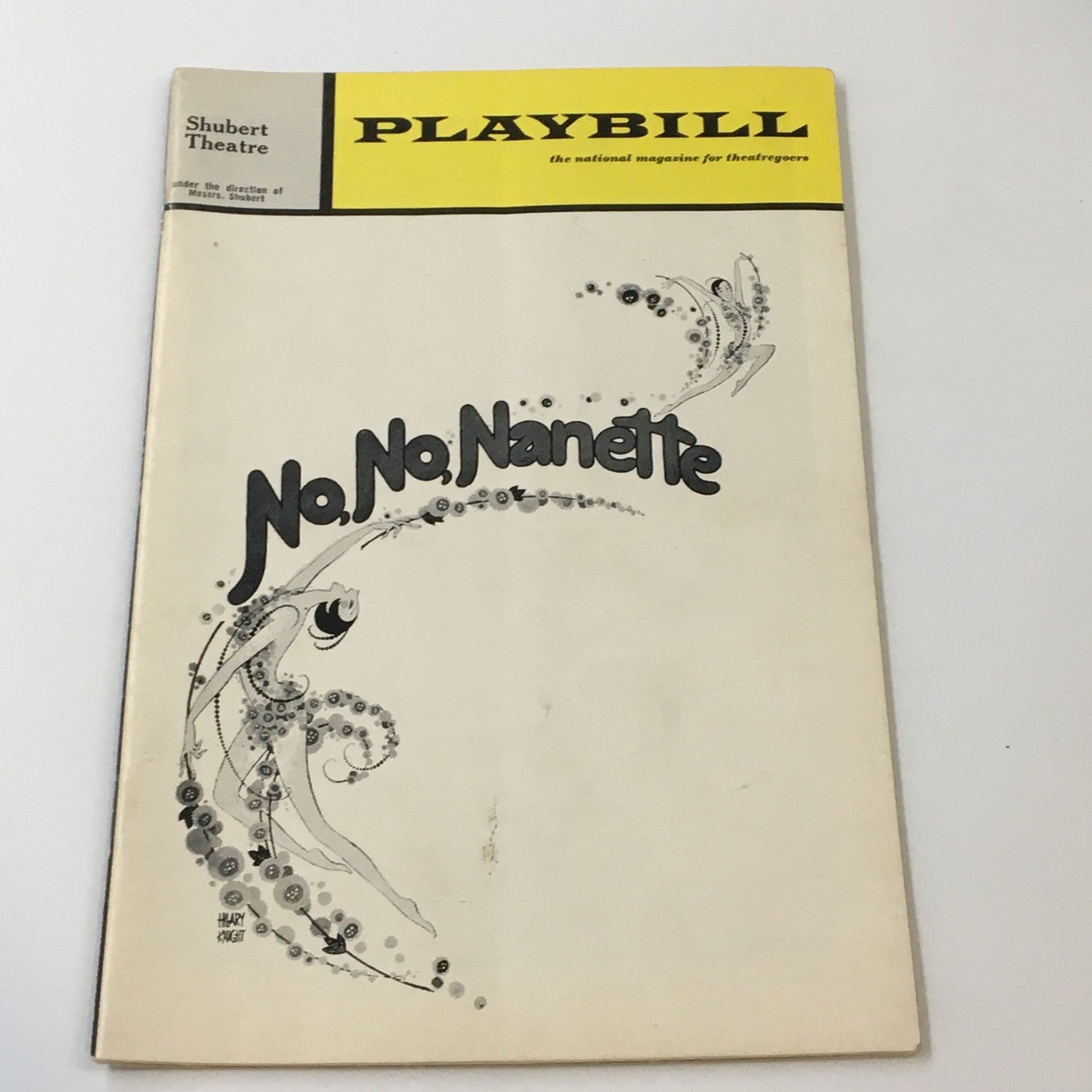 1970 Playbill Shubert Theatre 1925 Musical No, No, Nanette by Busby Berkeley