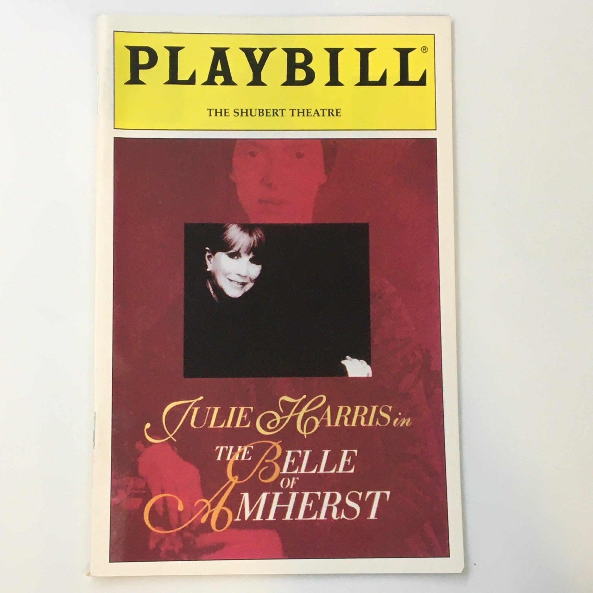 2001 Playbill The Shubert Theatre Julie Harris in The Belle of Amherst