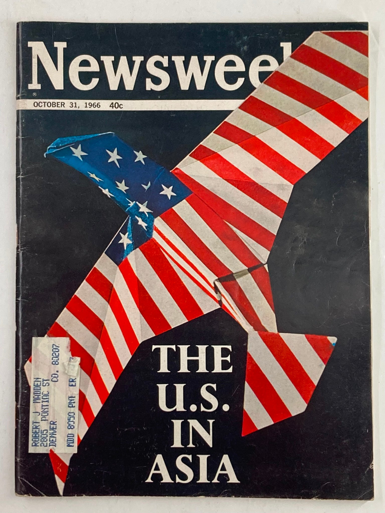 VTG Newsweek Magazine October 31 1966 The United States in Asia