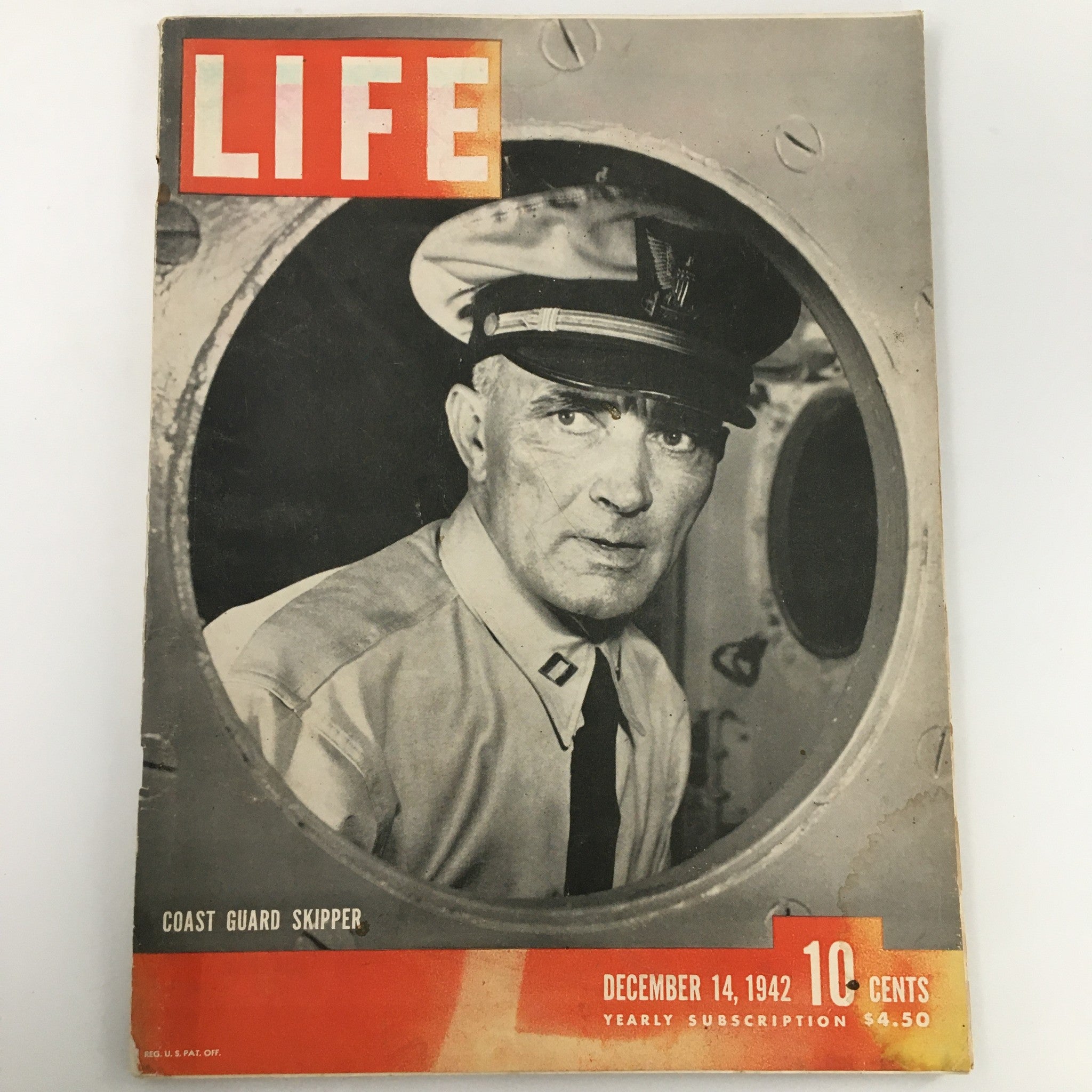 VTG Life Magazine December 14 1942 Coast Guard Skipper Newsstand