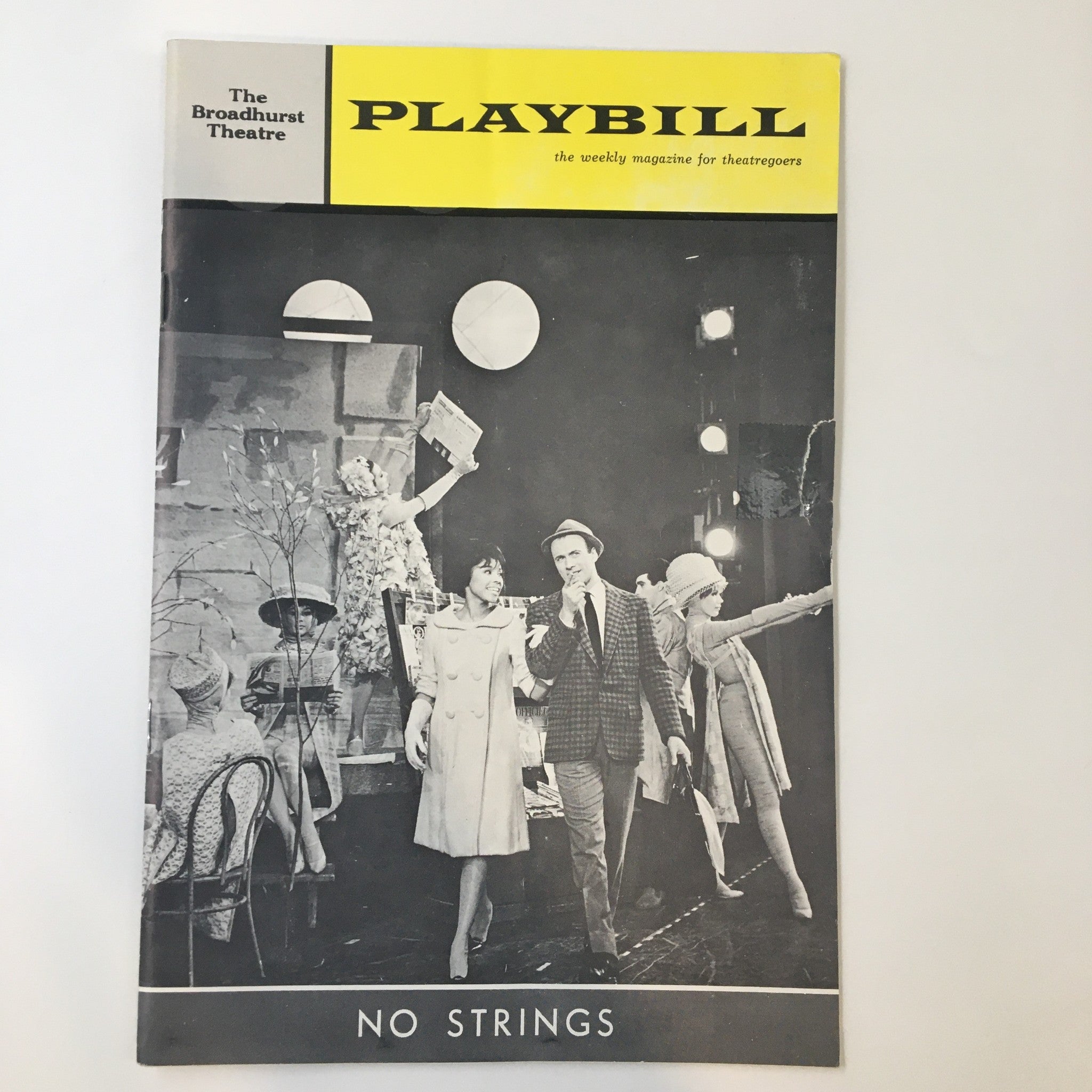 1963 Playbill Broadhurst Theatre No Strings by Joe Layton