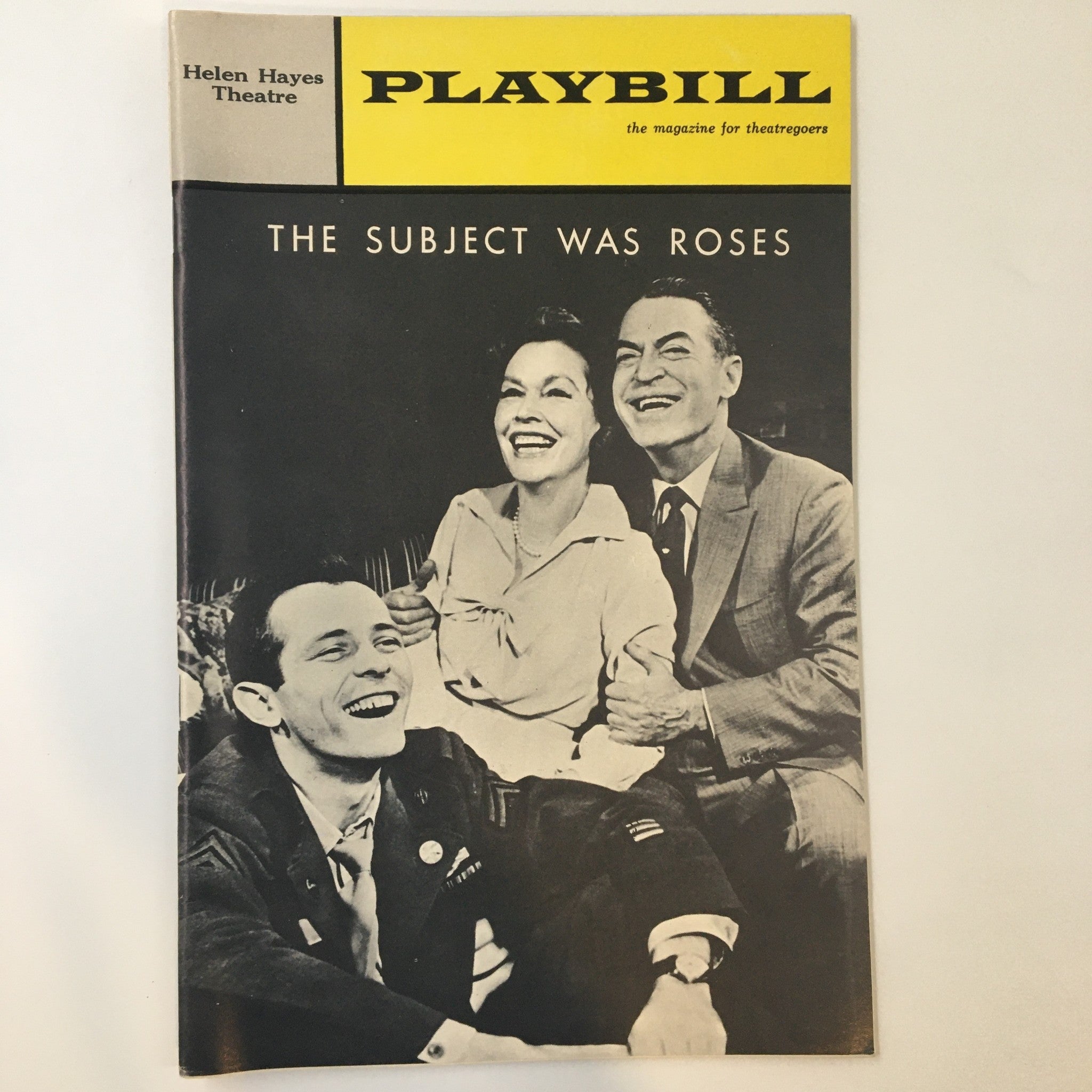 1965 Playbill Helen Hayes Theatre The Subject Was Roses by Ulu Grosbard