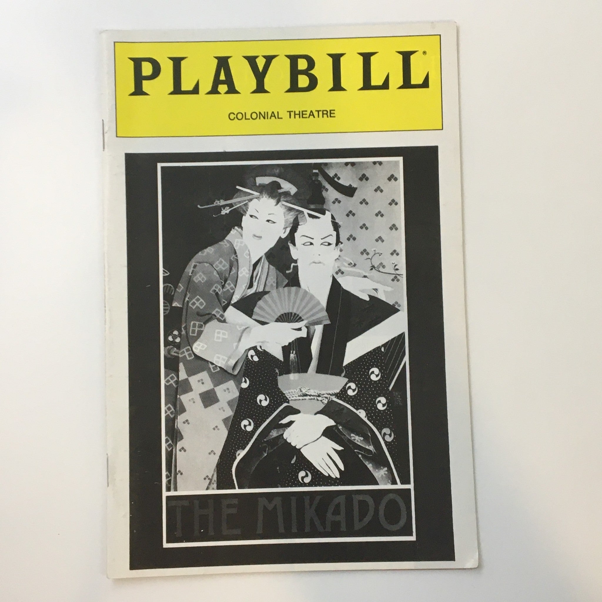 1986 Playbill Colonial Theatre The Mikado by Gilbert and Sullivan