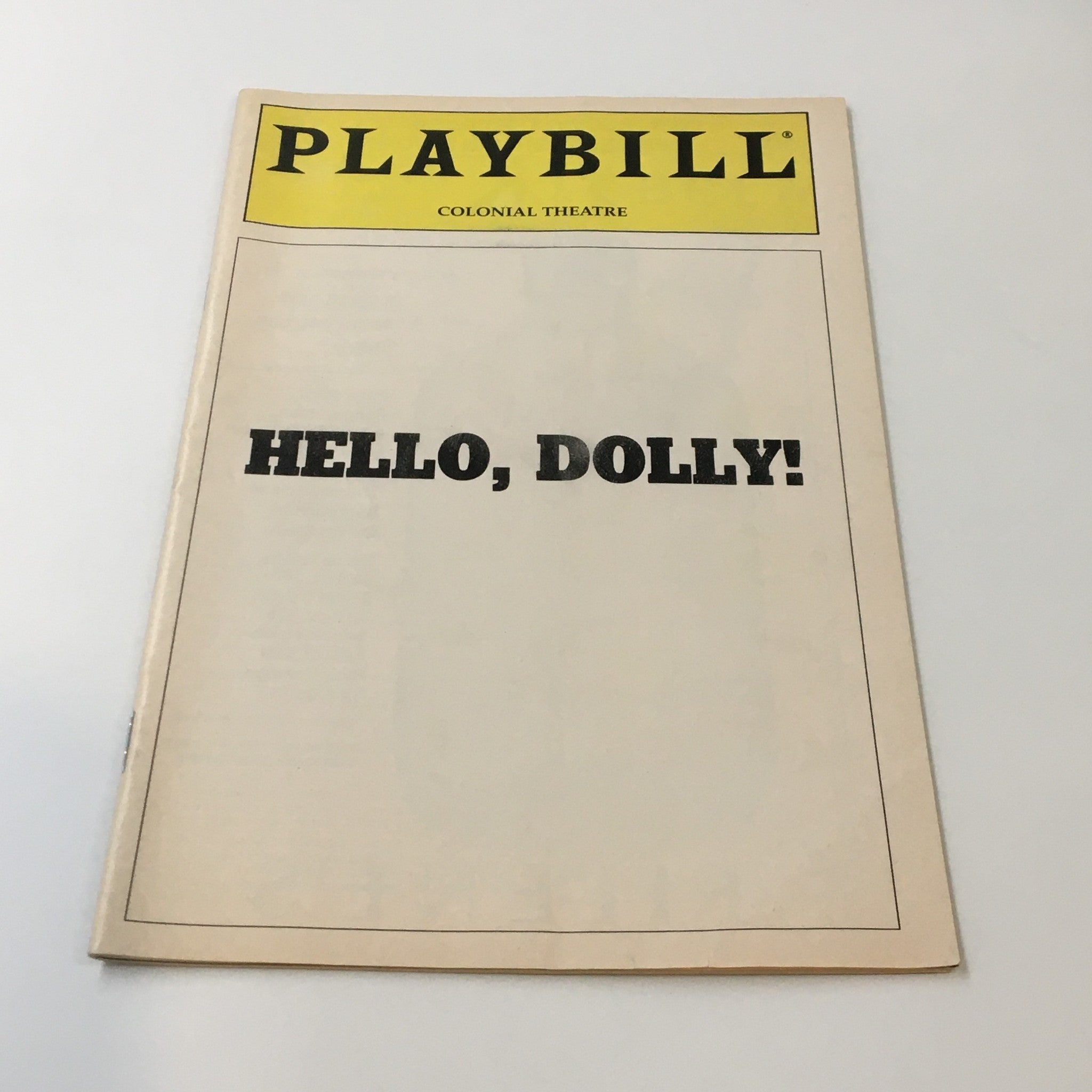 1994 Playbill Colonial Theatre Carol Channing in Hello Dolly by Lee Roy Reams