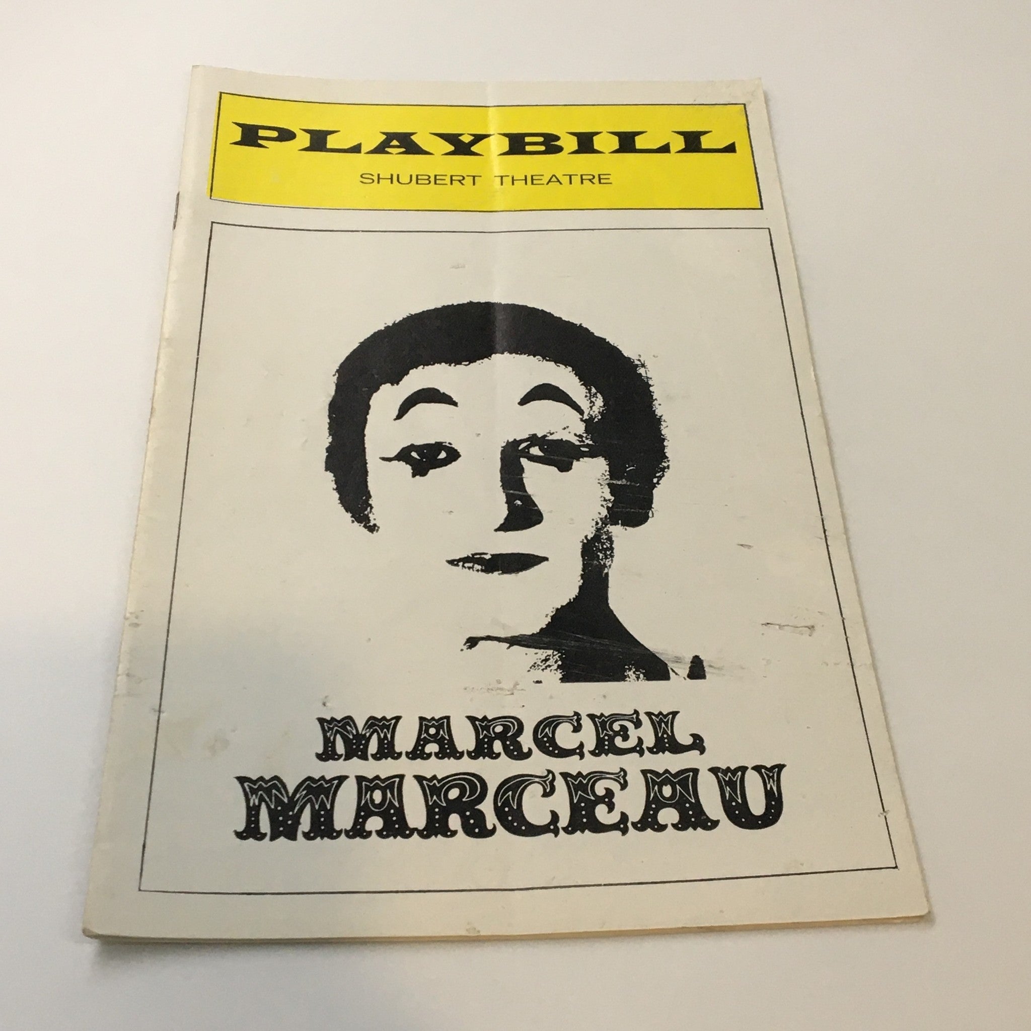 1975 Playbill Shubert Theatre Marcel Marceau The  Renowned French Mime