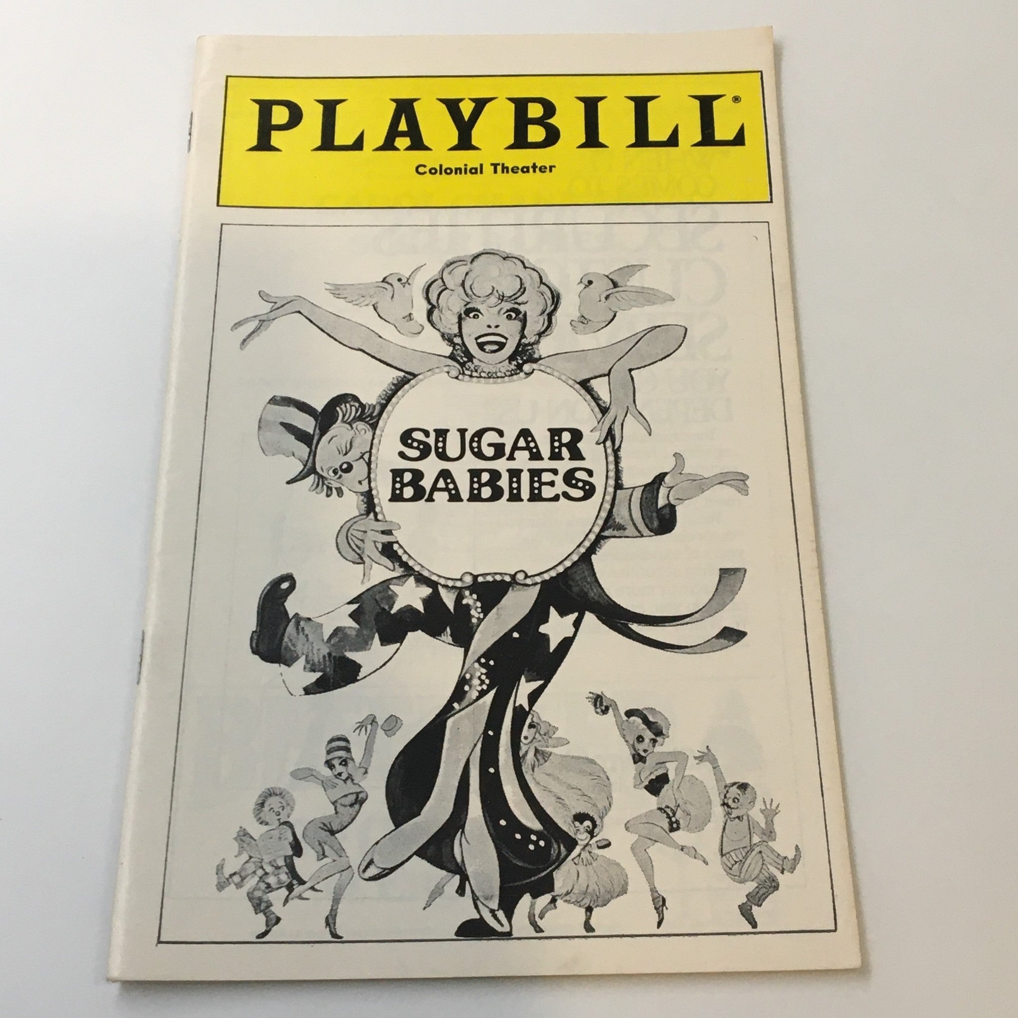 1980 Playbill Colonial Theater Carol Channing in Sugar Babies by Ernest Flatt