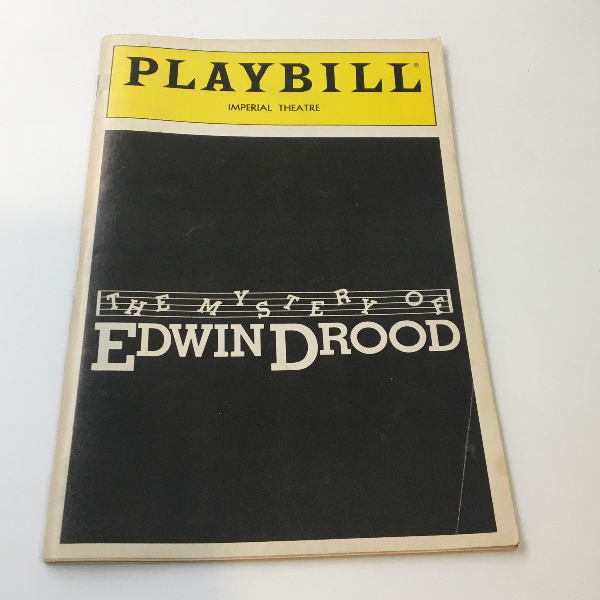 1986 Playbill Imperial Theatre Betty Buckley in The Mystery of Edwin Drood