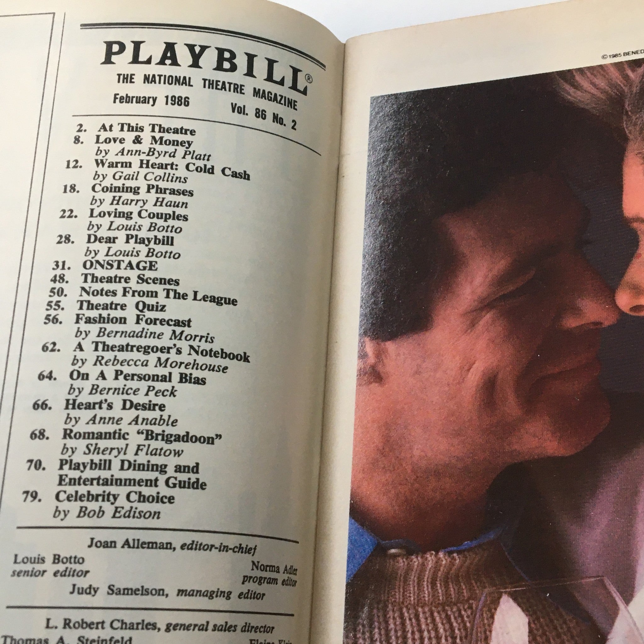 1986 Playbill The Booth Theatre Judd Hirsch & Cleavon Little I'm Not Rappaport