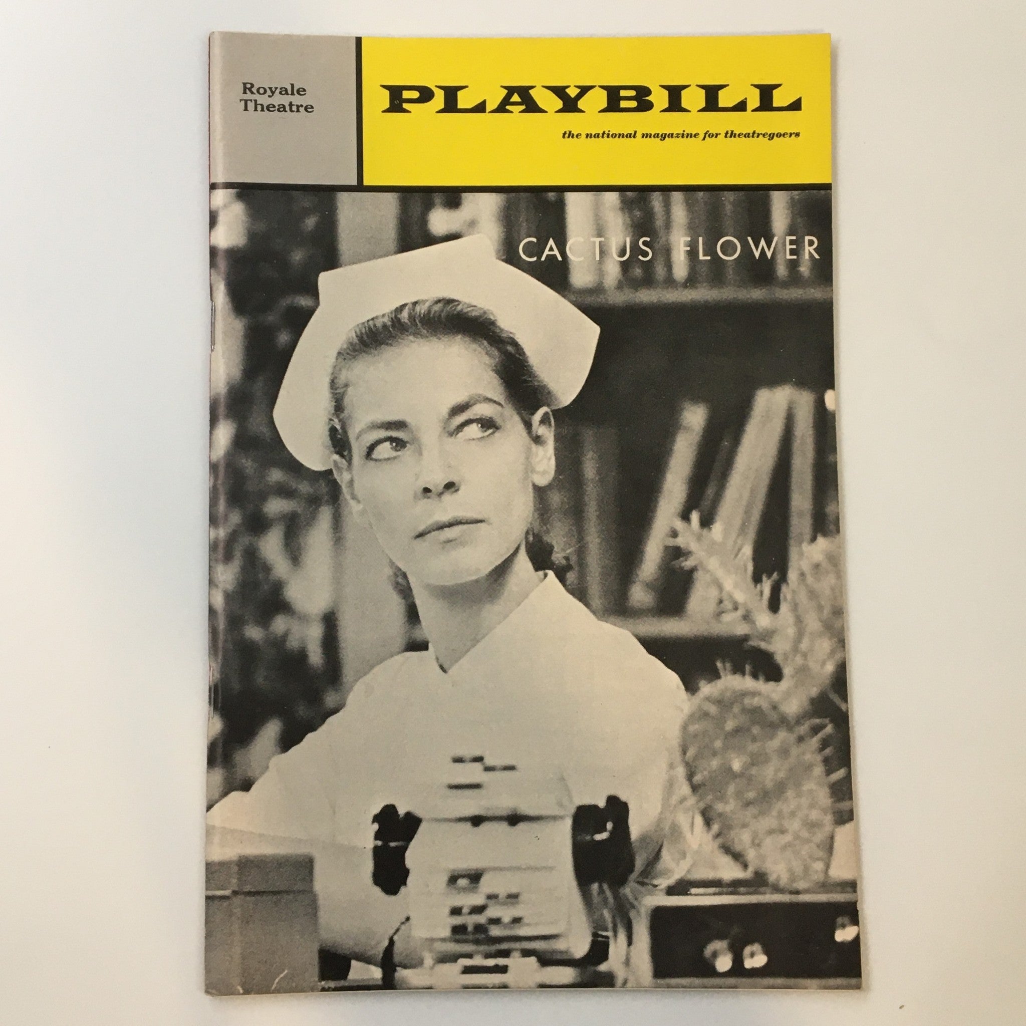 1967 Playbill Royale Theatre Lauren Bacall in Cactus Flower by Abe Burrows VG