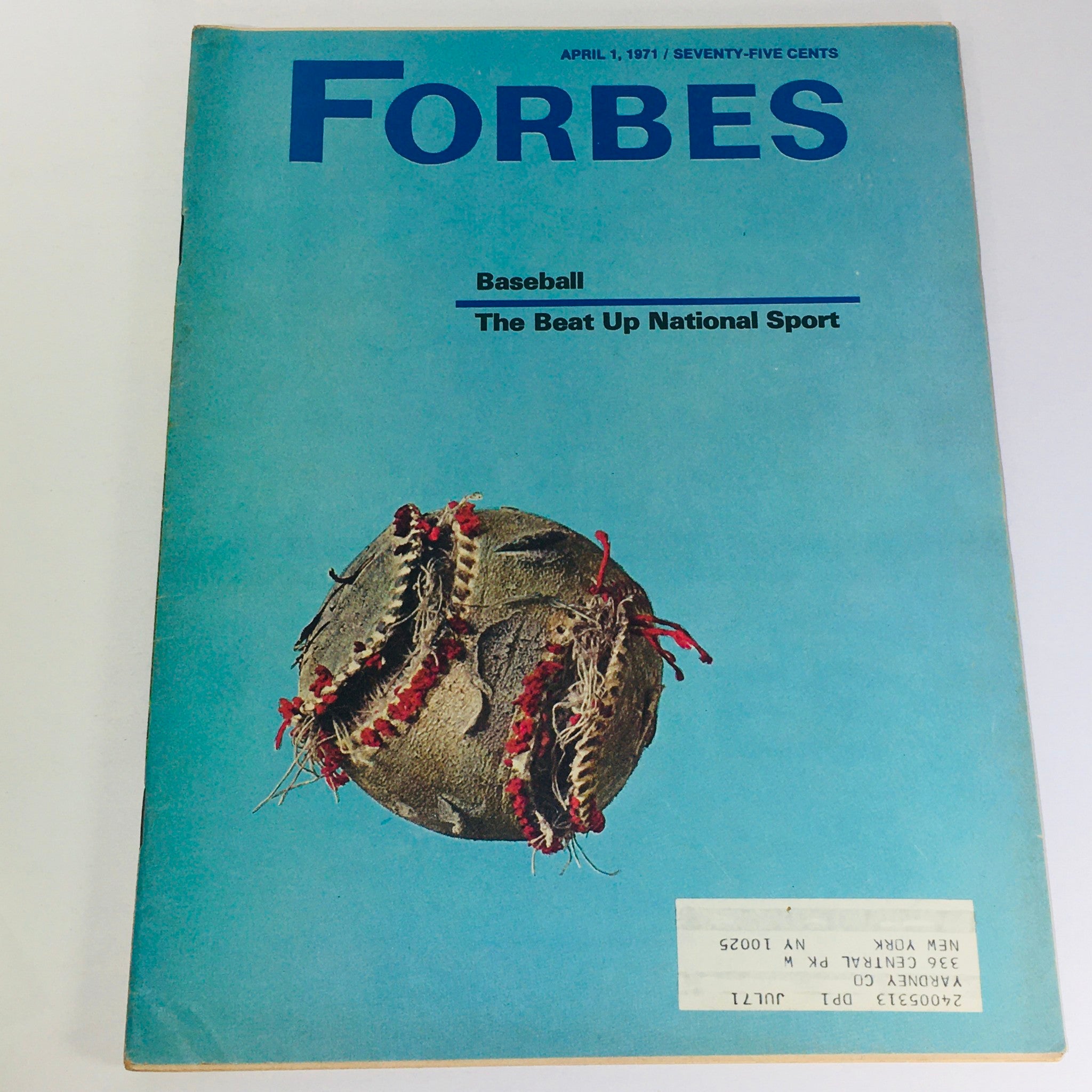 Forbes Magazine: April 1 1971 - Baseball: The Beat Up National Sport