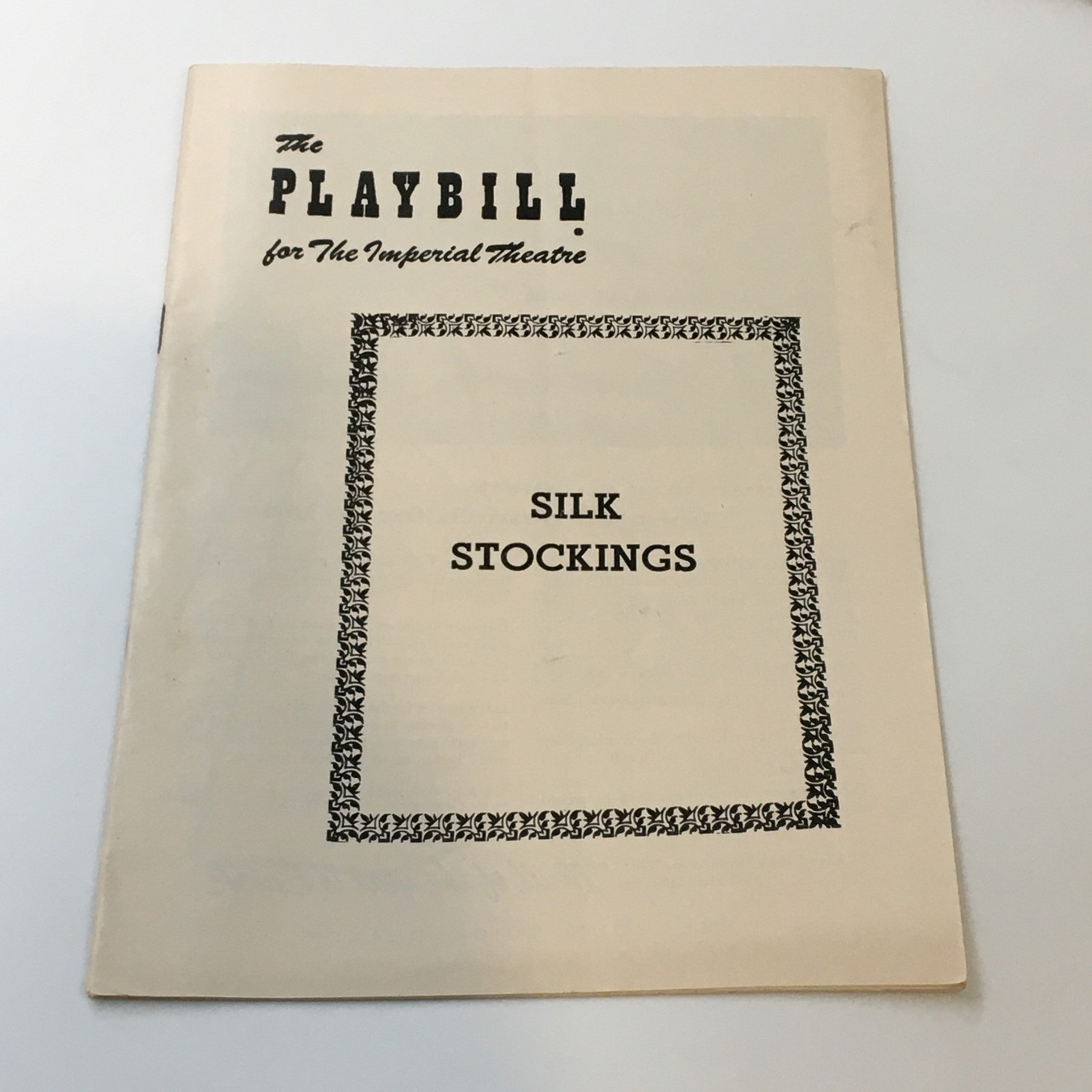 1955 Playbill Imperial Theatre Hildegarde Neff in Silk Stockings by Cy Feuer