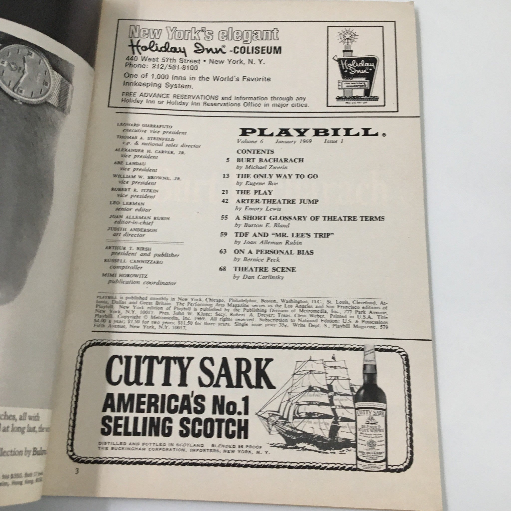 1969 Playbill Forty-Sixth Street Theatre Arthur Miller's The Price