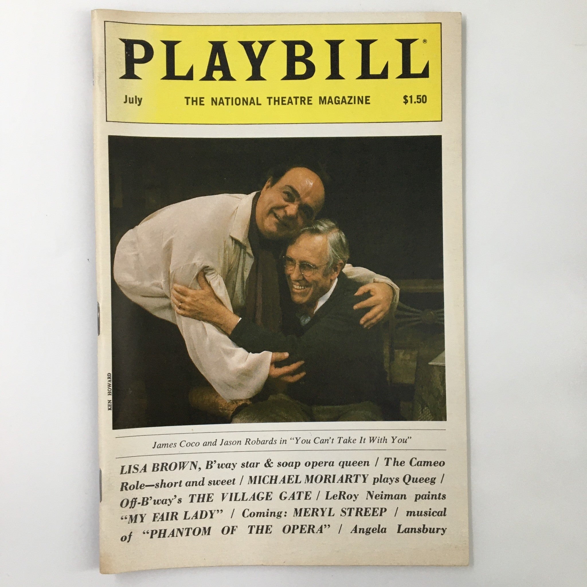 1983 Playbill The National Theatre Magazine James Coco and Jason Robards